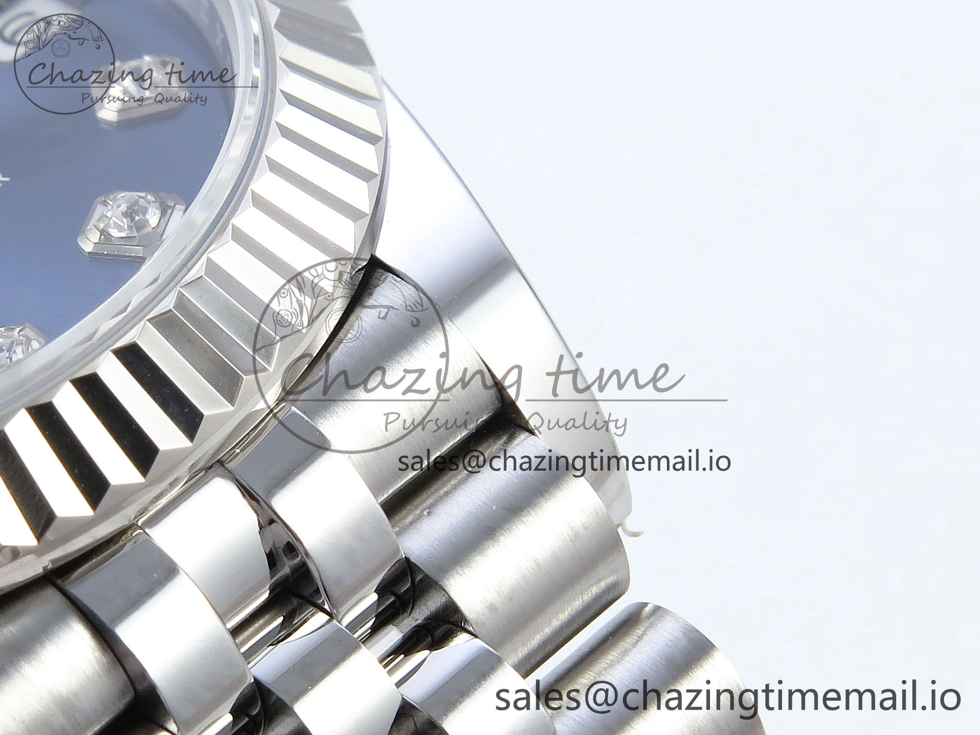 DateJust 31 278274 ARF 1:1 Best Edition 904L Steel Blue Diamonds Dial on SS Jubilee Bracelet ETA 2688