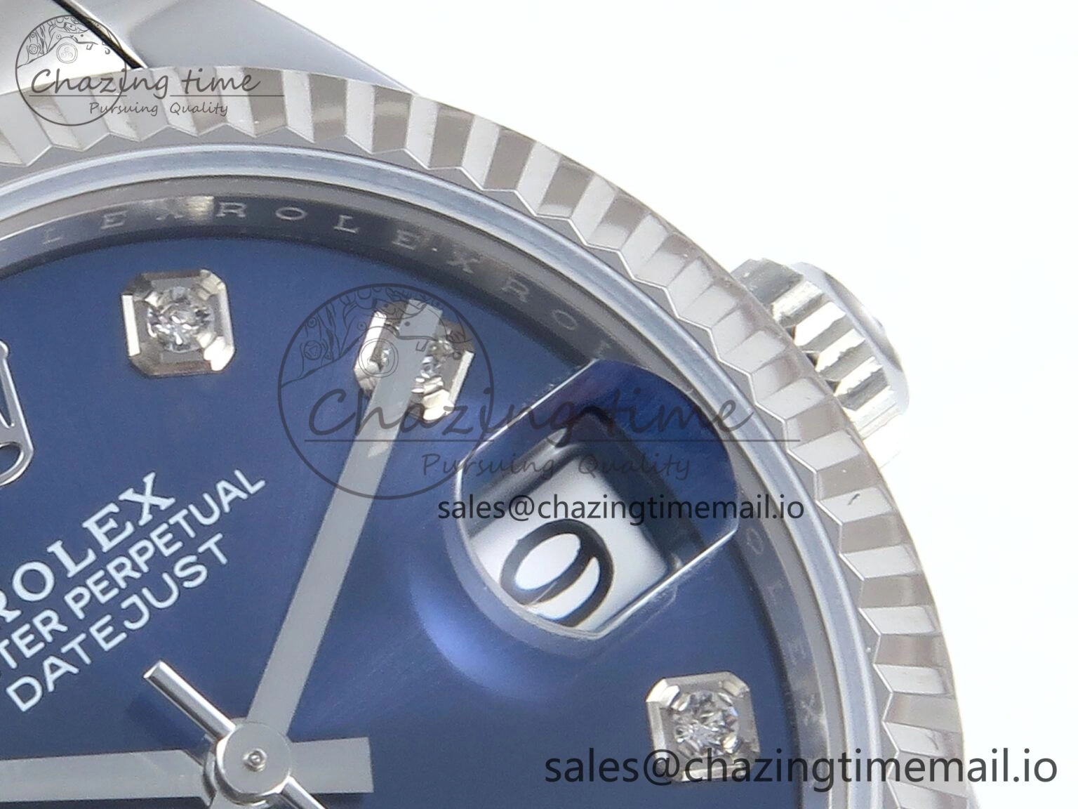 DateJust 31 278274 ARF 1:1 Best Edition 904L Steel Blue Diamonds Dial on SS Oyster Bracelet ETA 2688