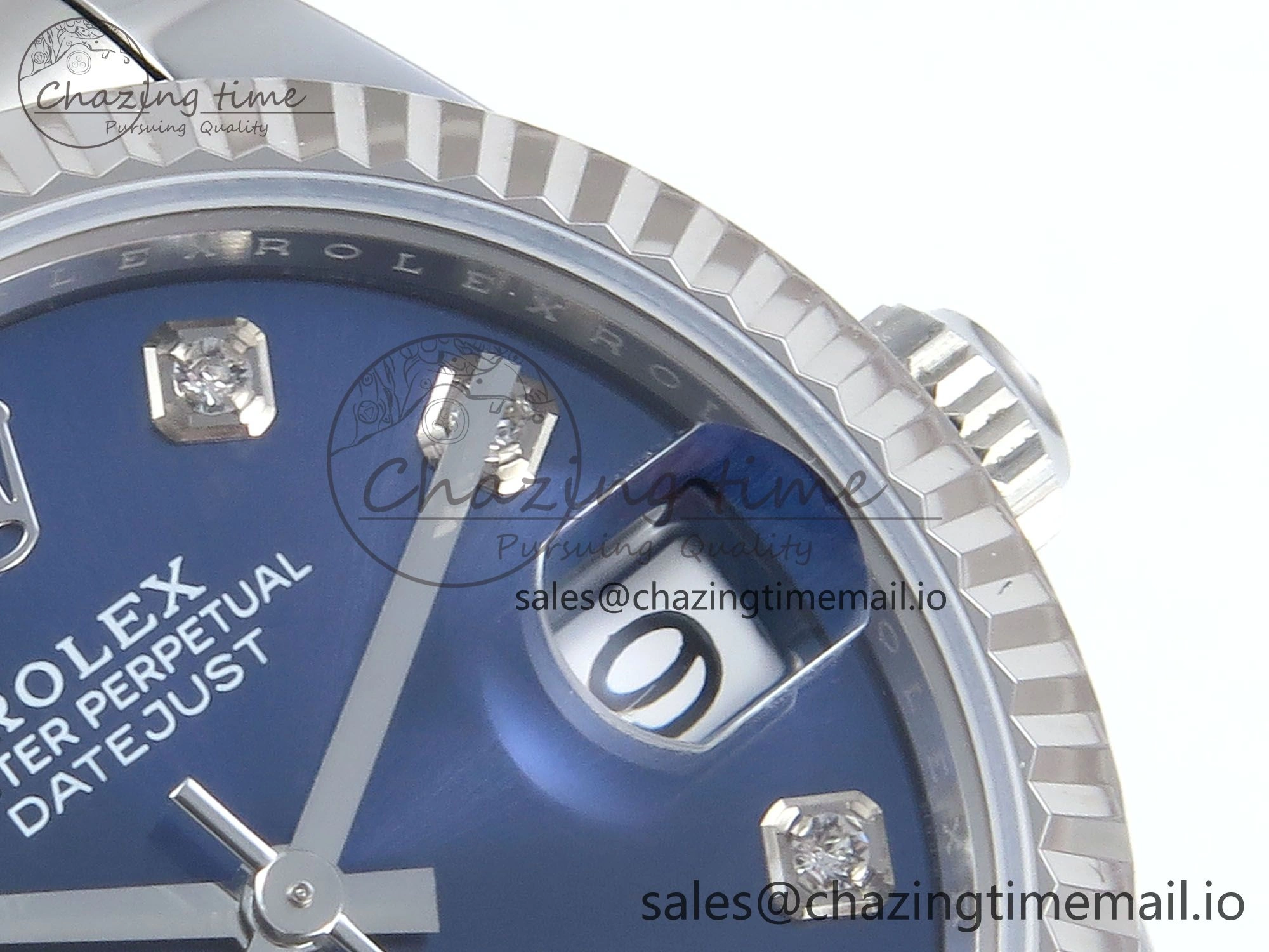 DateJust 31 278274 ARF 1:1 Best Edition 904L Steel Blue Diamonds Dial on SS Oyster Bracelet ETA 2688
