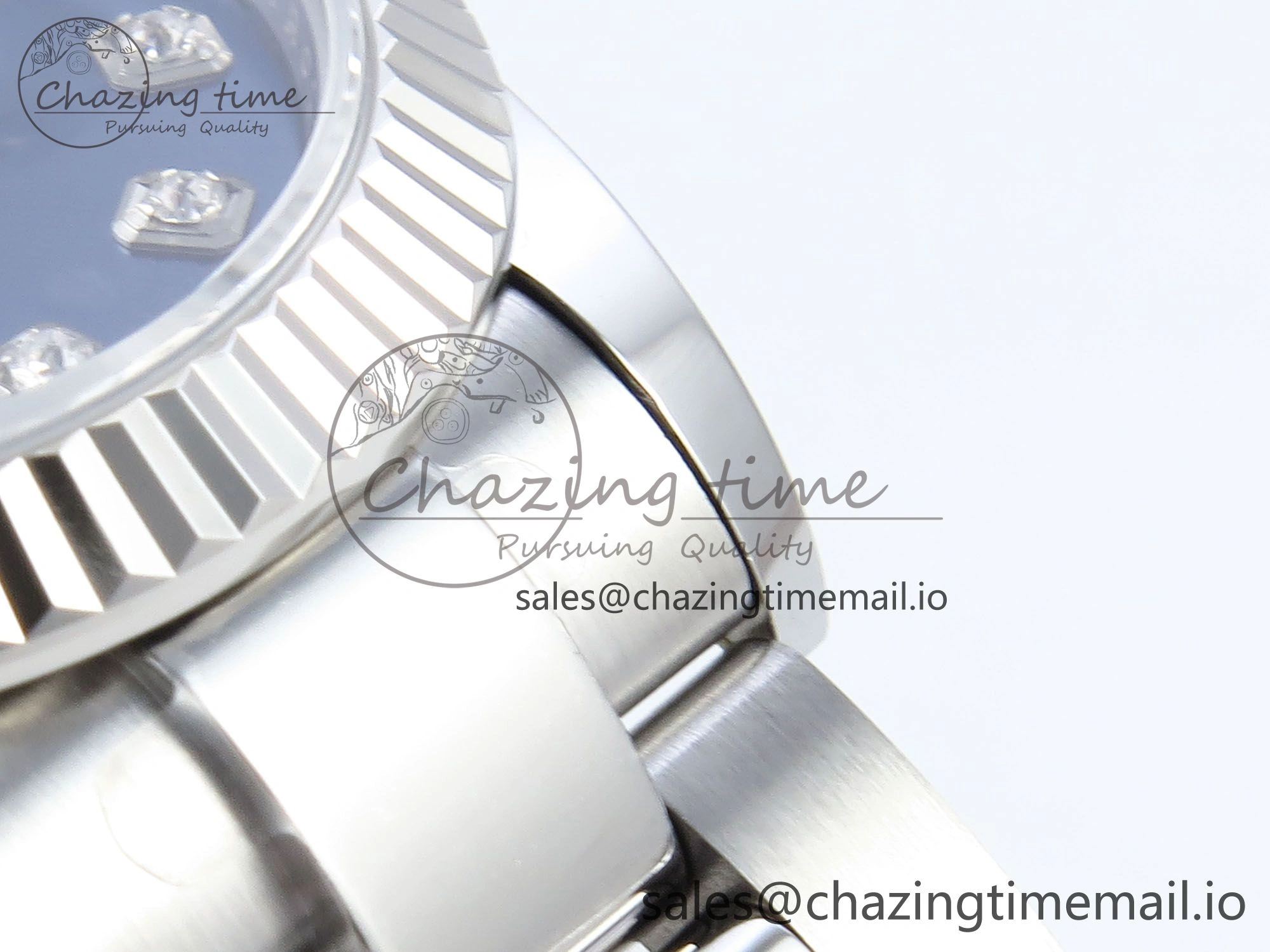 DateJust 31 278274 ARF 1:1 Best Edition 904L Steel Blue Diamonds Dial on SS Oyster Bracelet ETA 2688