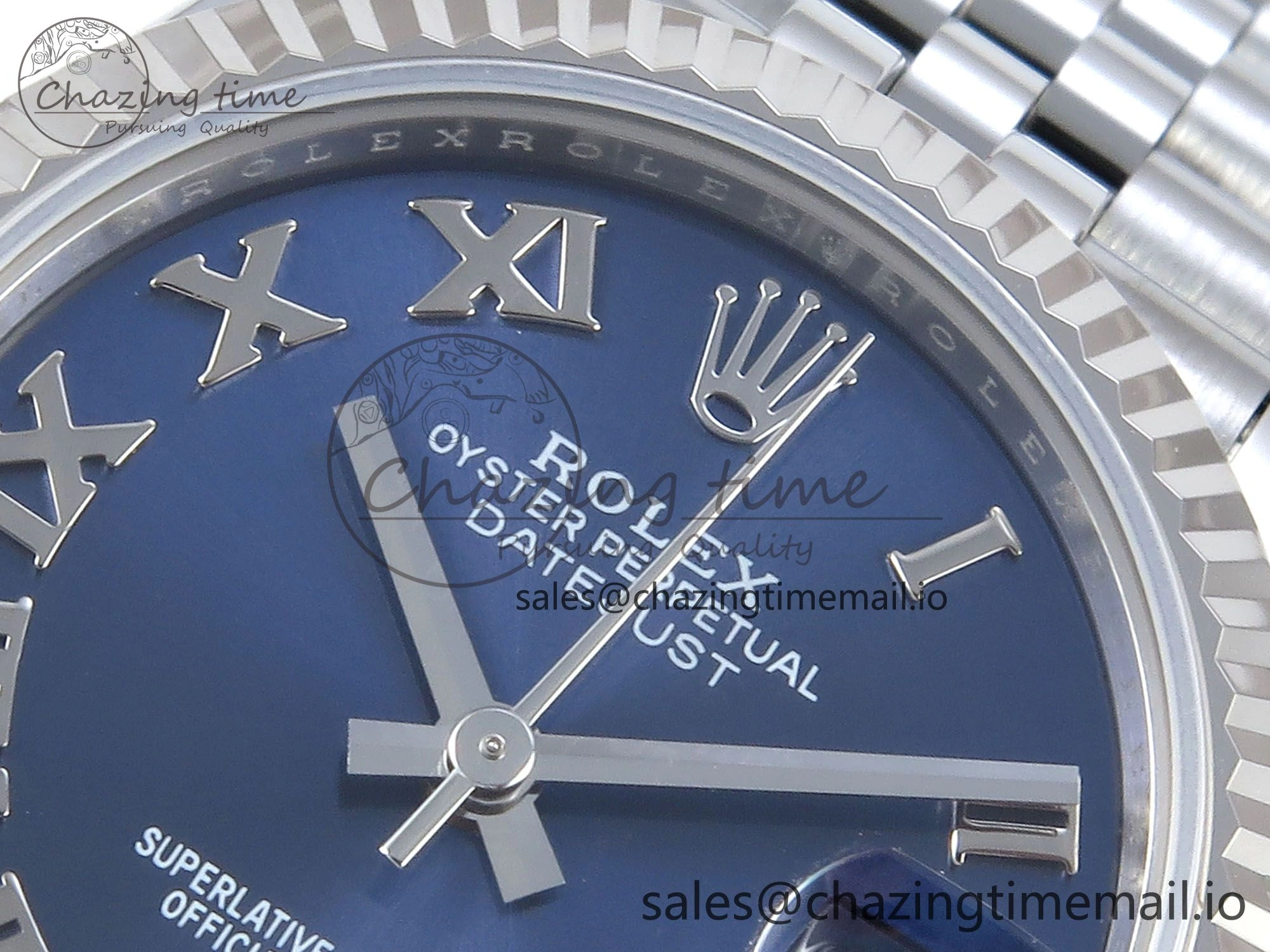 DateJust 31 278274 ARF 1:1 Best Edition 904L Steel Blue Roman Dial on SS Jubilee Bracelet ETA 2688