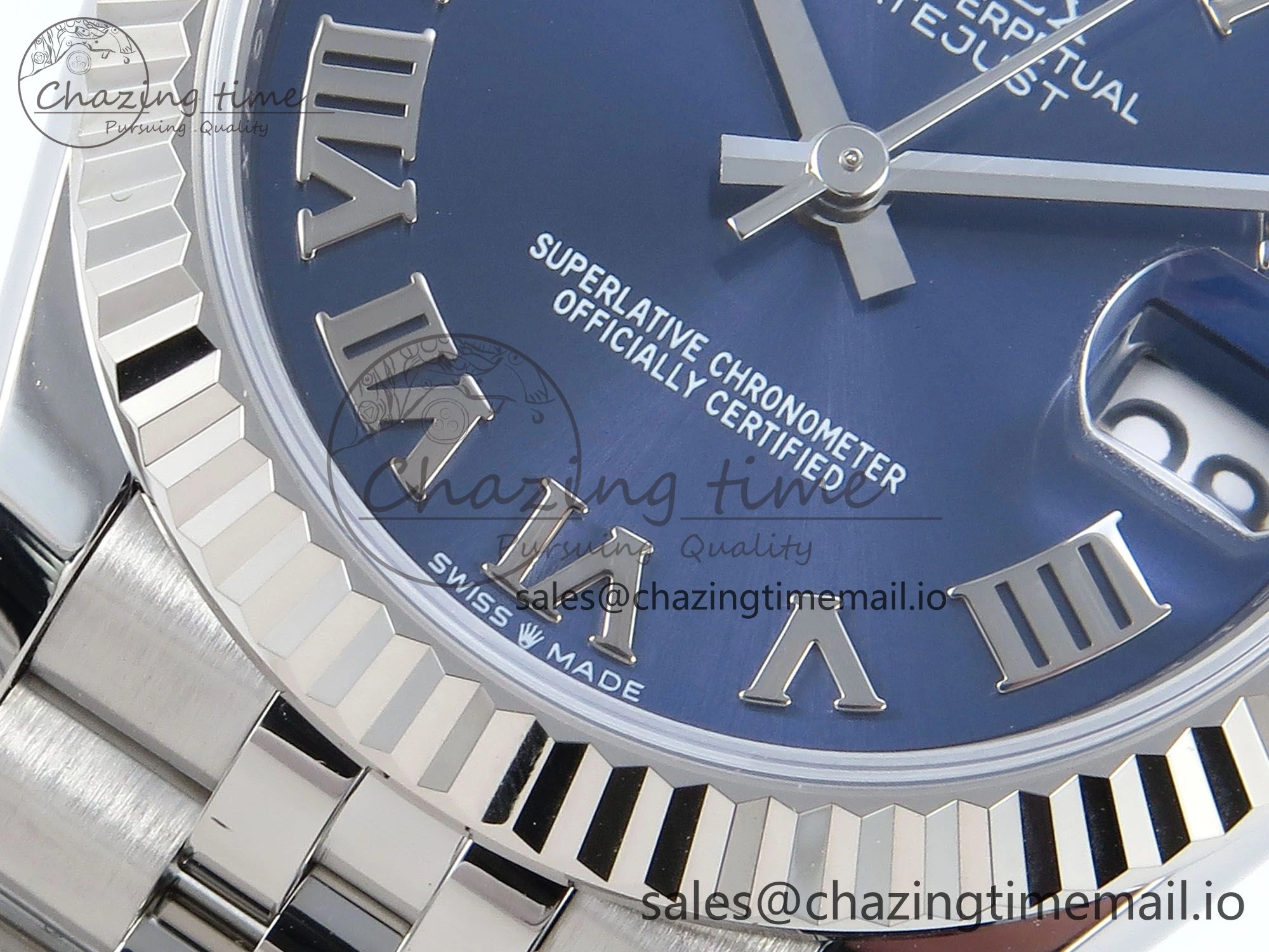 DateJust 31 278274 ARF 1:1 Best Edition 904L Steel Blue Roman Dial on SS Jubilee Bracelet ETA 2688