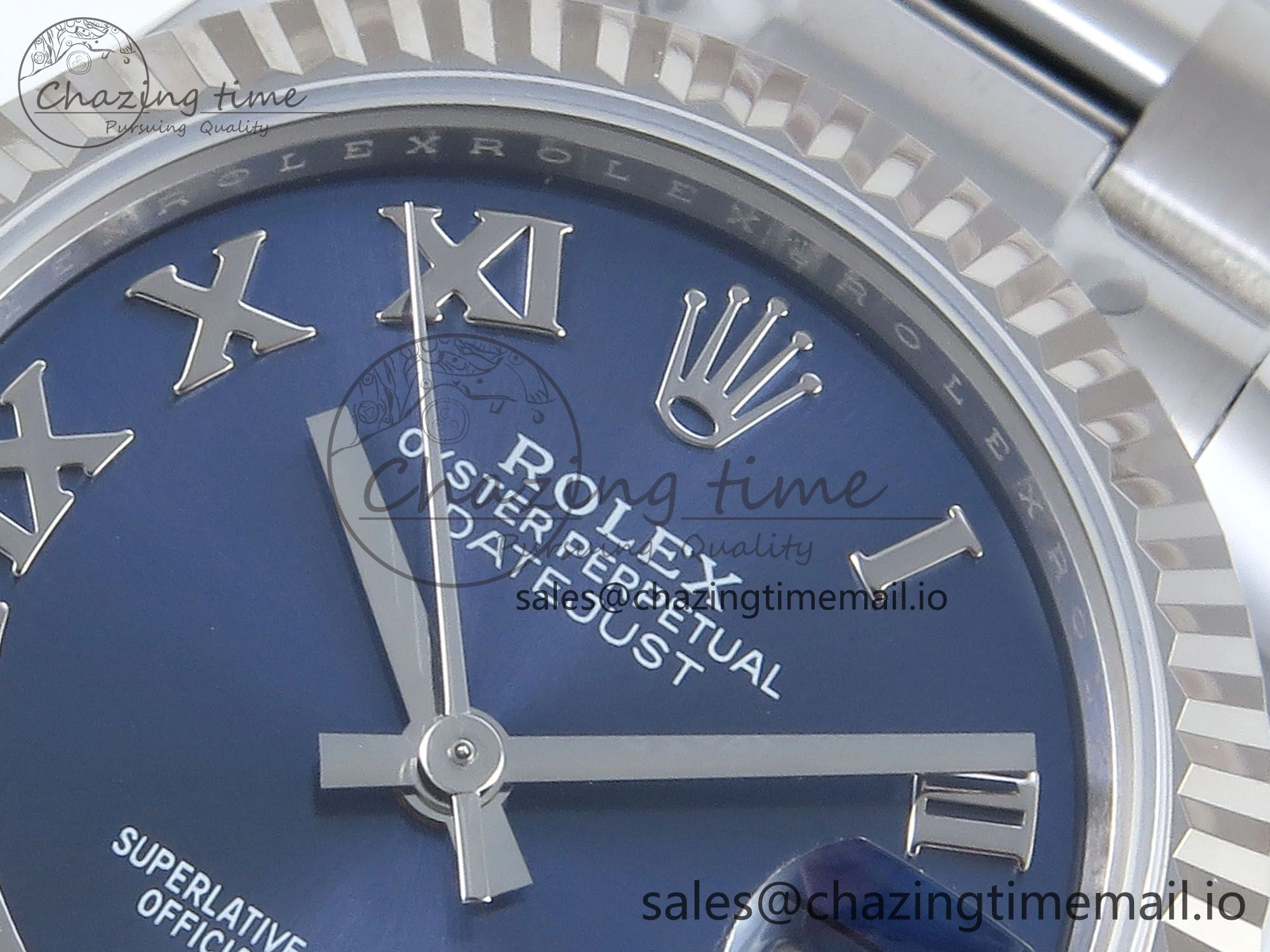 DateJust 31 278274 ARF 1:1 Best Edition 904L Steel Blue Roman Dial on SS Oyster Bracelet ETA 2688