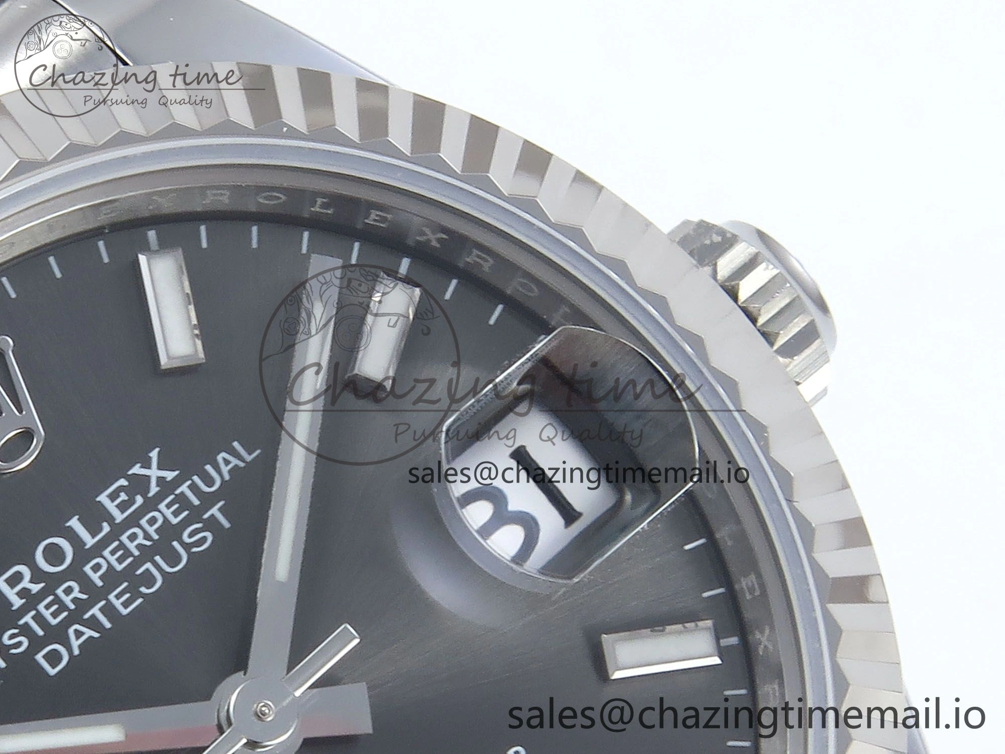 DateJust 31 278274 ARF 1:1 Best Edition 904L Steel Gray Dial Stick Marker on SS Jubilee Bracelet ETA 2688
