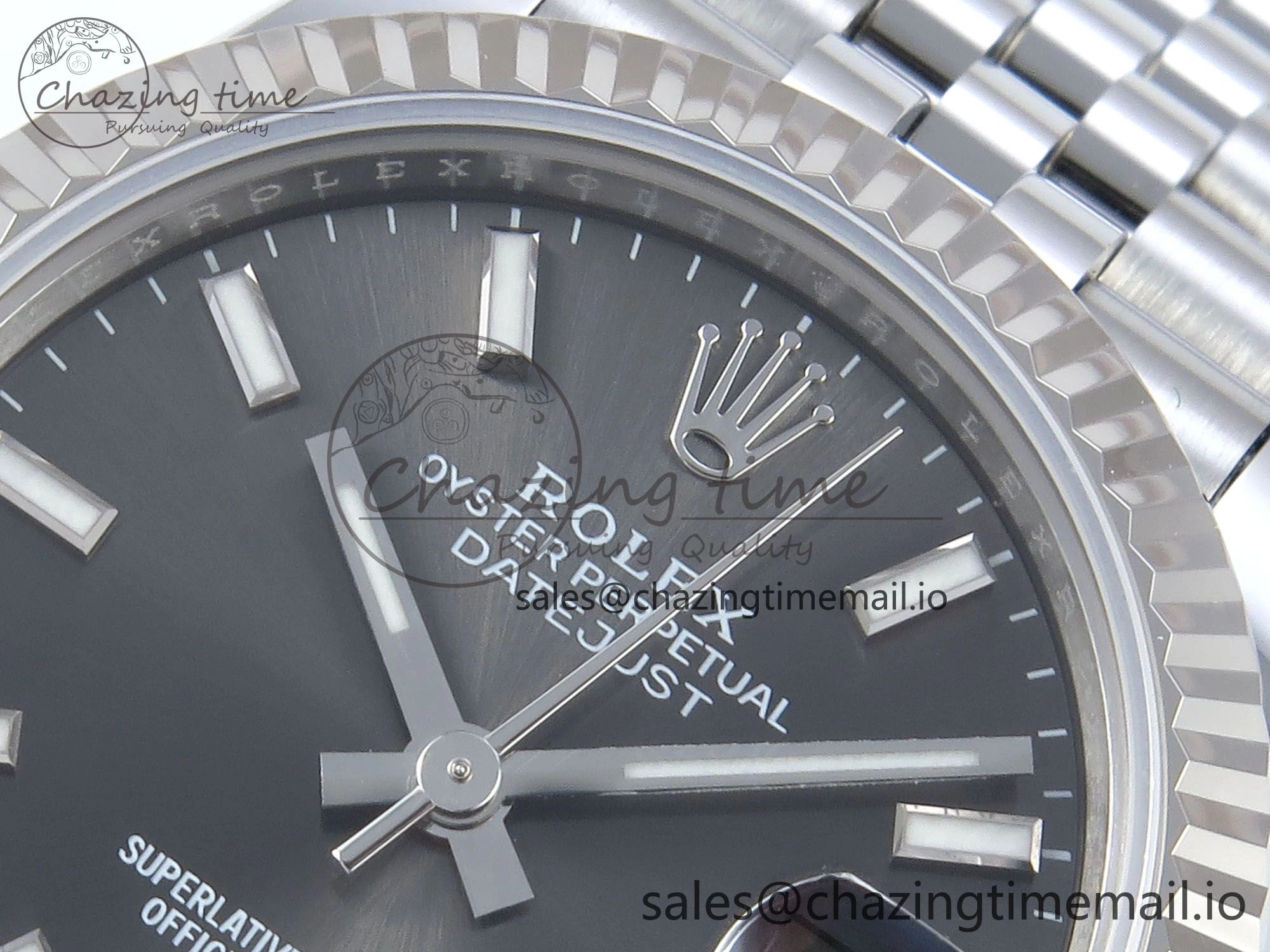 DateJust 31 278274 ARF 1:1 Best Edition 904L Steel Gray Dial Stick Marker on SS Jubilee Bracelet ETA 2688