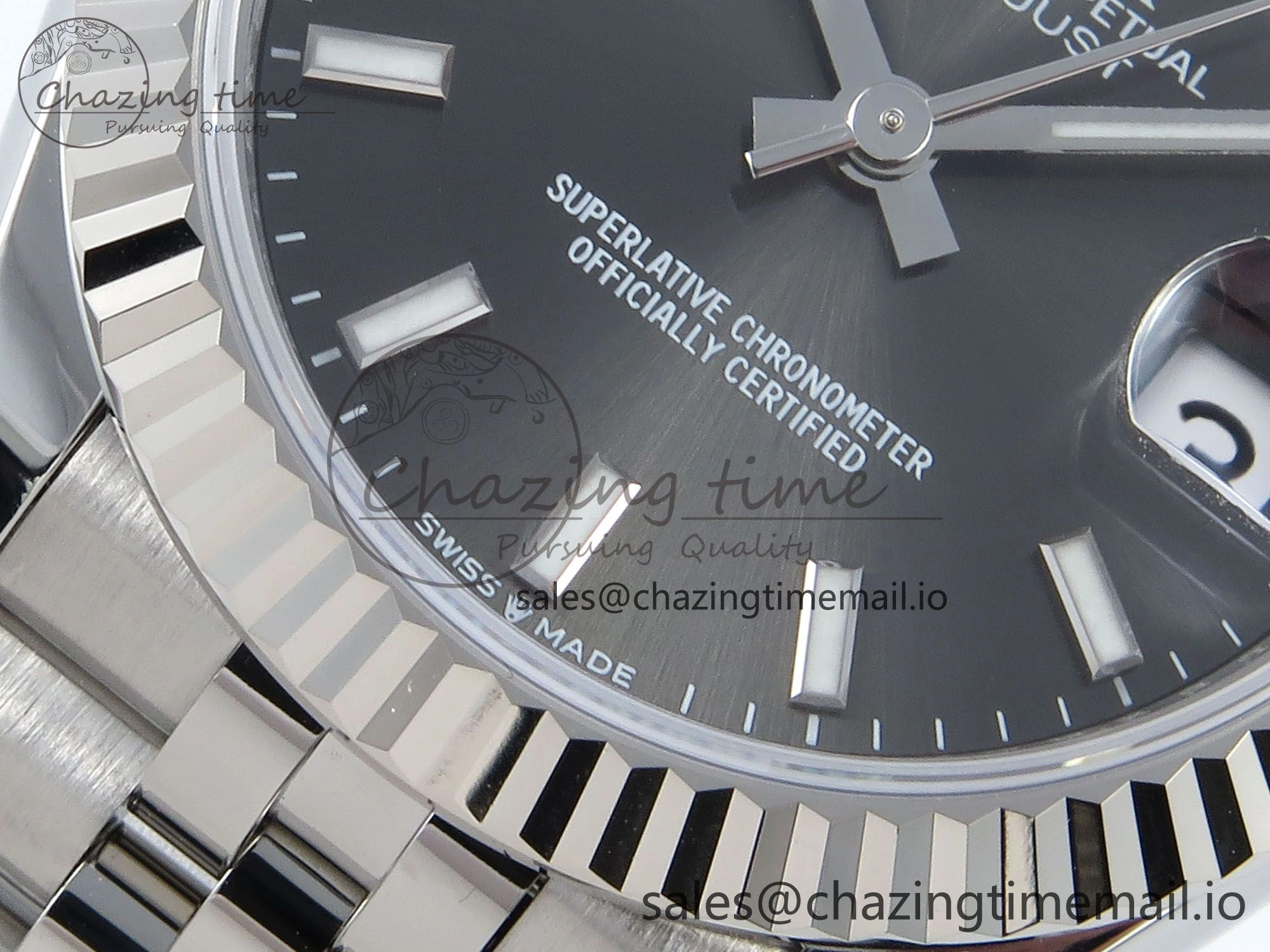 DateJust 31 278274 ARF 1:1 Best Edition 904L Steel Gray Dial Stick Marker on SS Jubilee Bracelet ETA 2688