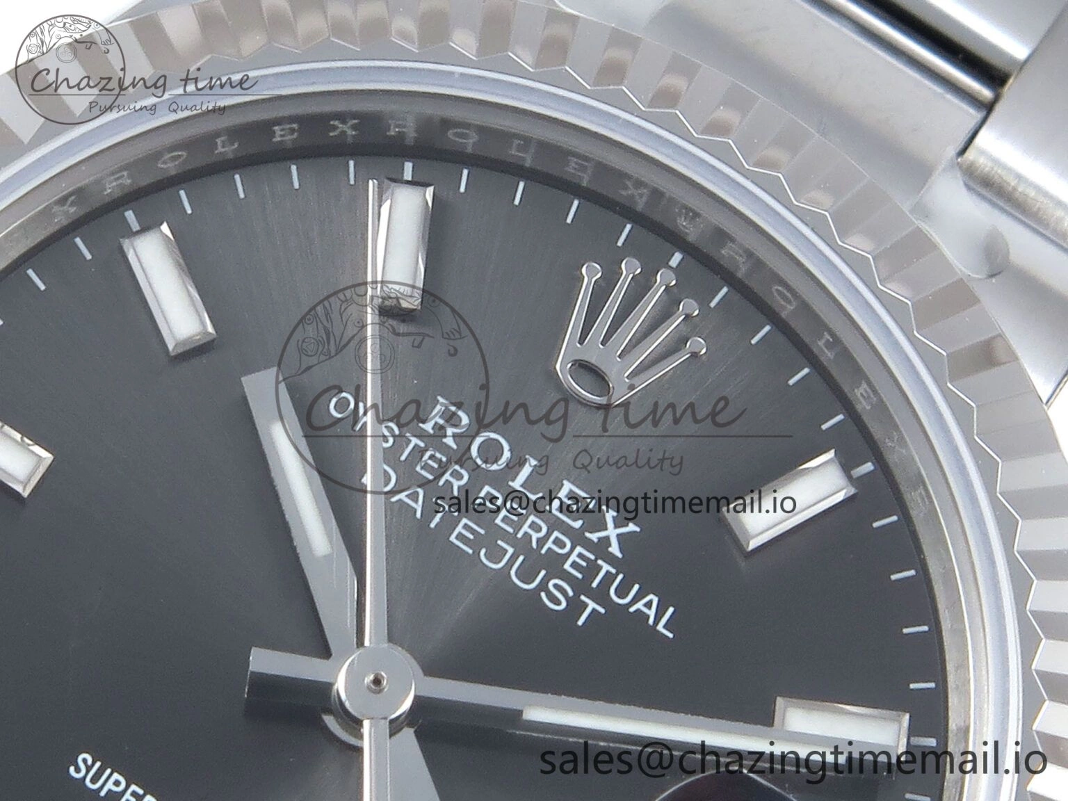 DateJust 31 278274 ARF 1:1 Best Edition 904L Steel Gray Dial Stick Marker on SS Oyster Bracelet ETA 2688