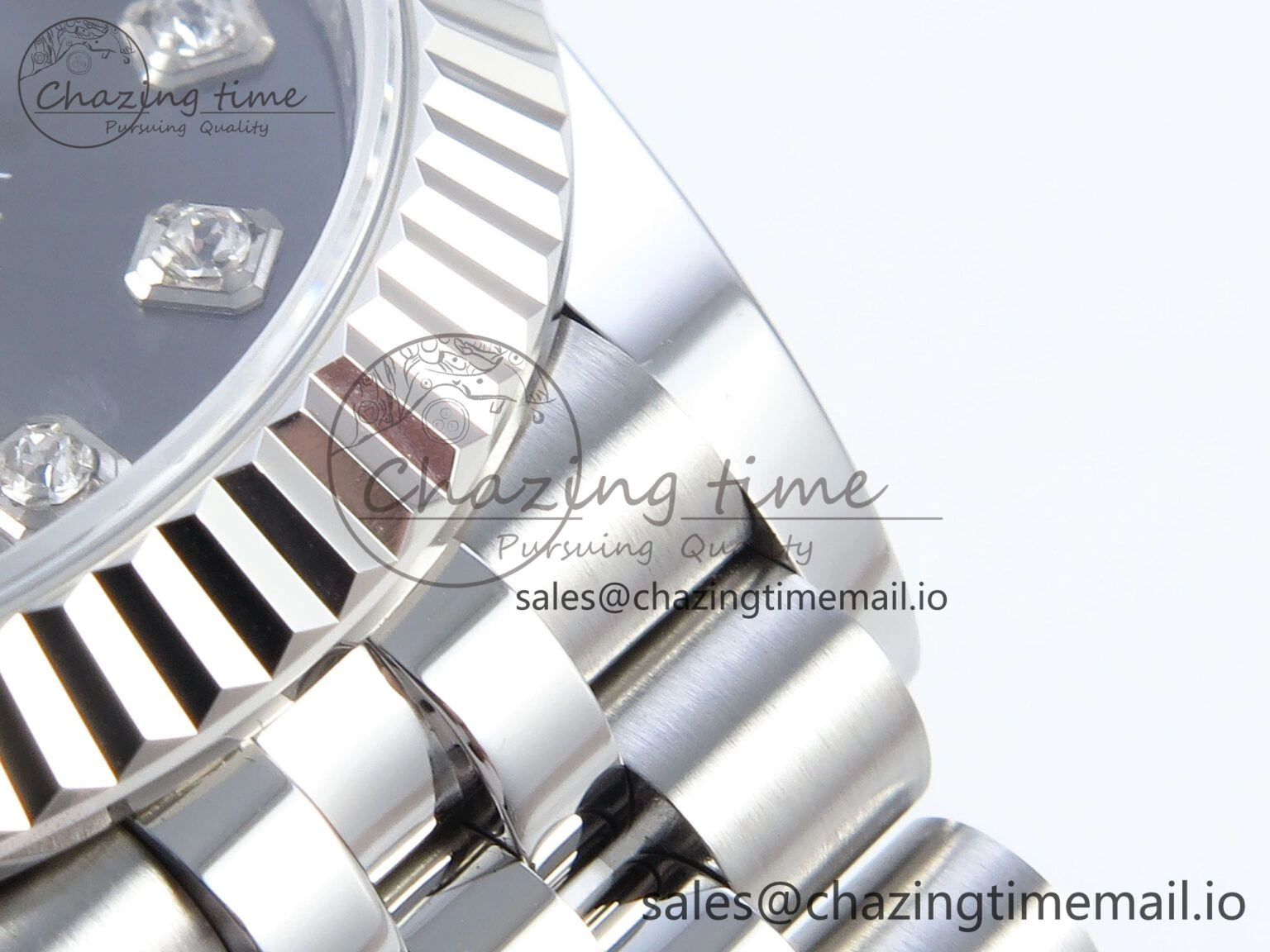 DateJust 31 278274 ARF 1:1 Best Edition 904L Steel Gray Diamonds Dial on SS Jubilee Bracelet ETA 2688