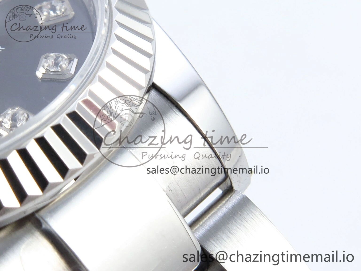 DateJust 31 278274 ARF 1:1 Best Edition 904L Steel Gray Diamonds Dial on SS Oyster Bracelet ETA 2688