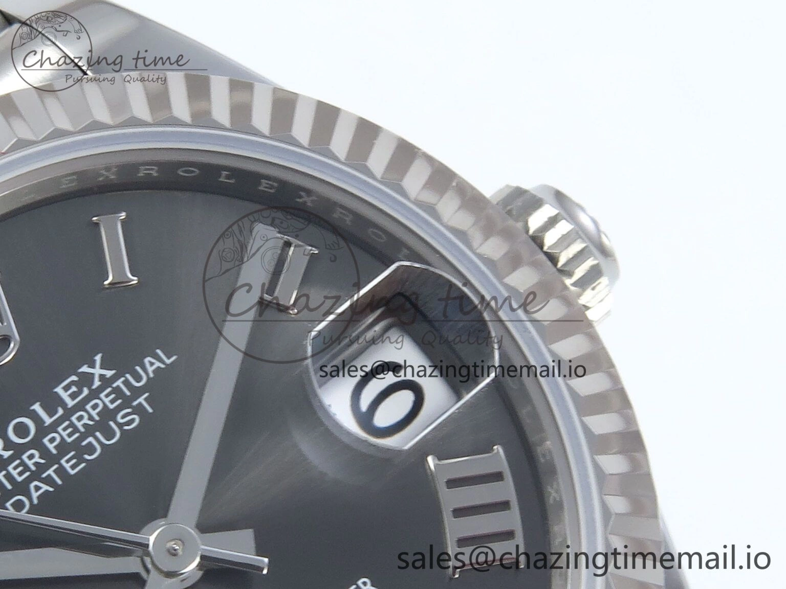 DateJust 31 278274 ARF 1:1 Best Edition 904L Steel Gray Roman Diamonds Dial on SS Jubilee Bracelet ETA 2688