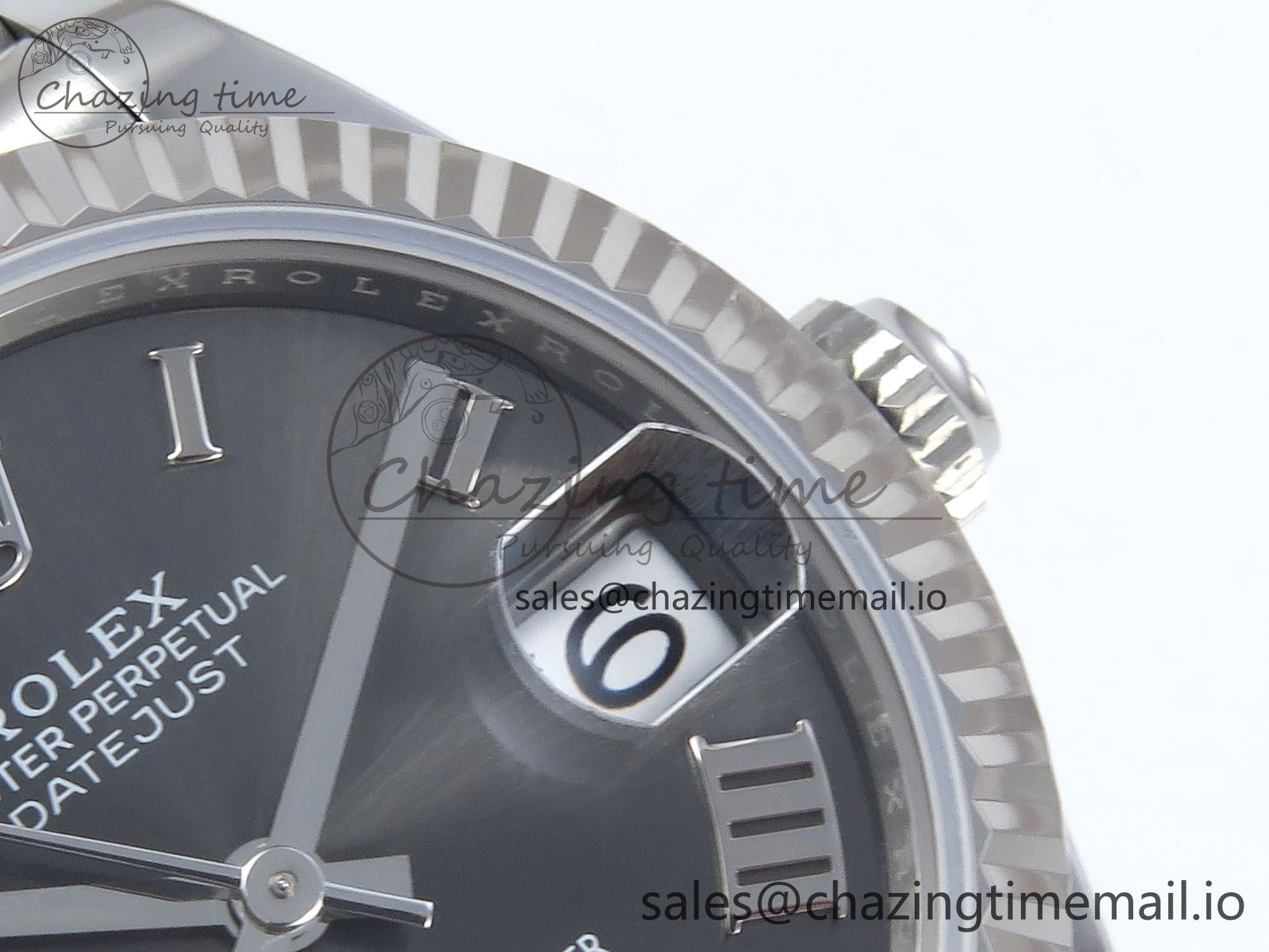 DateJust 31 278274 ARF 1:1 Best Edition 904L Steel Gray Roman Diamonds Dial on SS Jubilee Bracelet ETA 2688