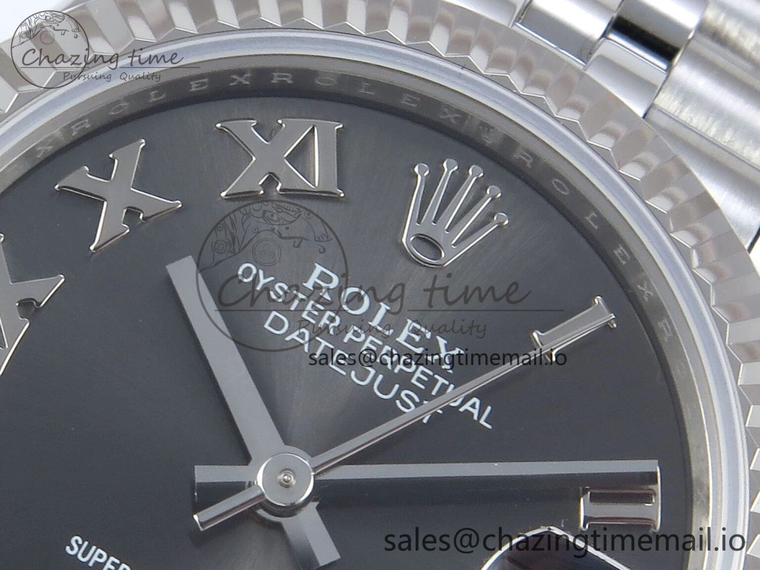DateJust 31 278274 ARF 1:1 Best Edition 904L Steel Gray Roman Diamonds Dial on SS Jubilee Bracelet ETA 2688