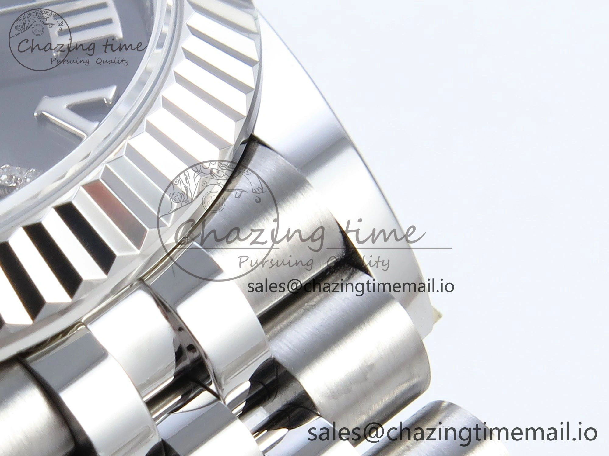 DateJust 31 278274 ARF 1:1 Best Edition 904L Steel Gray Roman Diamonds Dial on SS Jubilee Bracelet ETA 2688