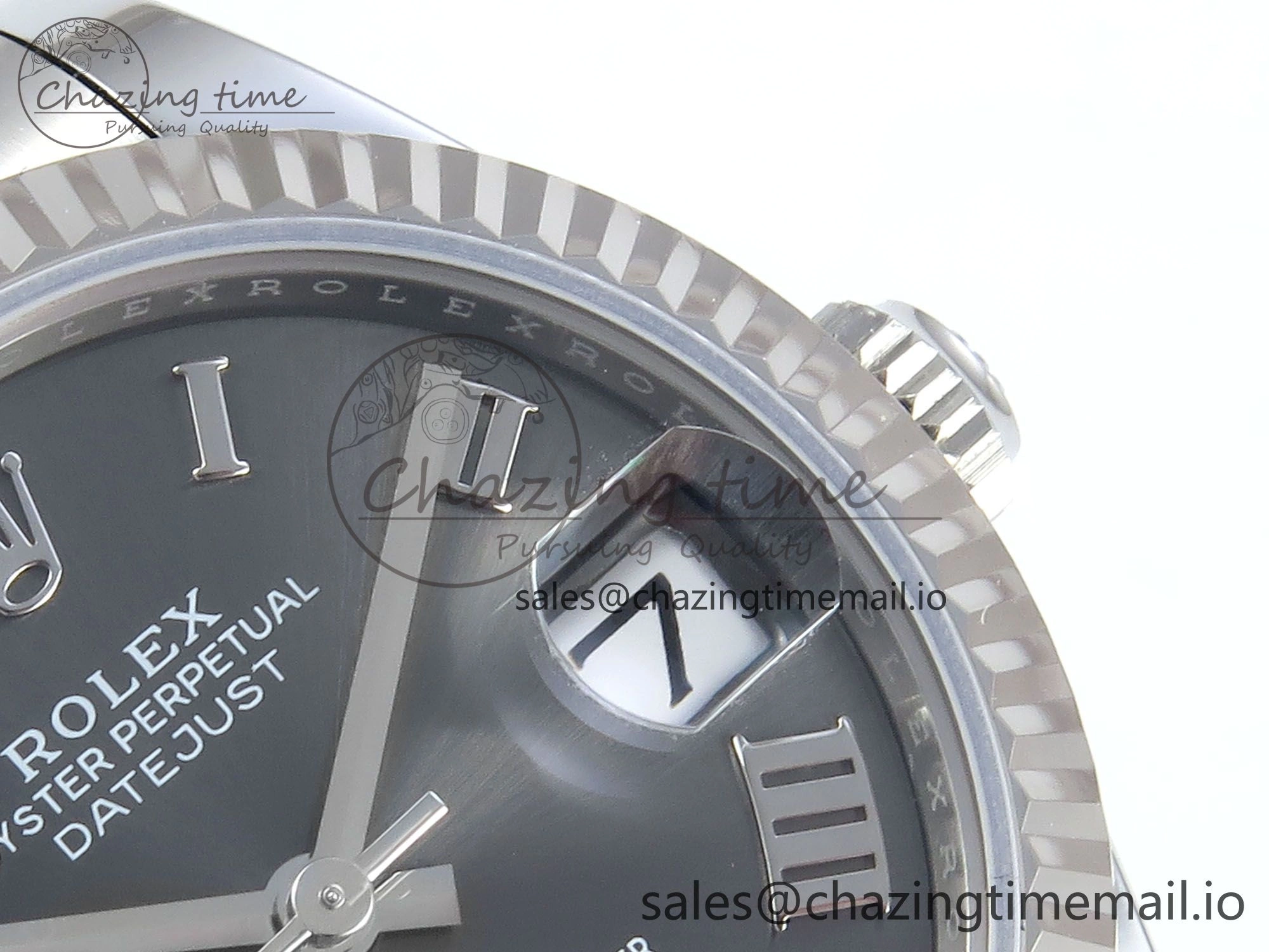 DateJust 31 278274 ARF 1:1 Best Edition 904L Steel Gray Roman Diamonds Dial on SS Oyster Bracelet ETA 2688