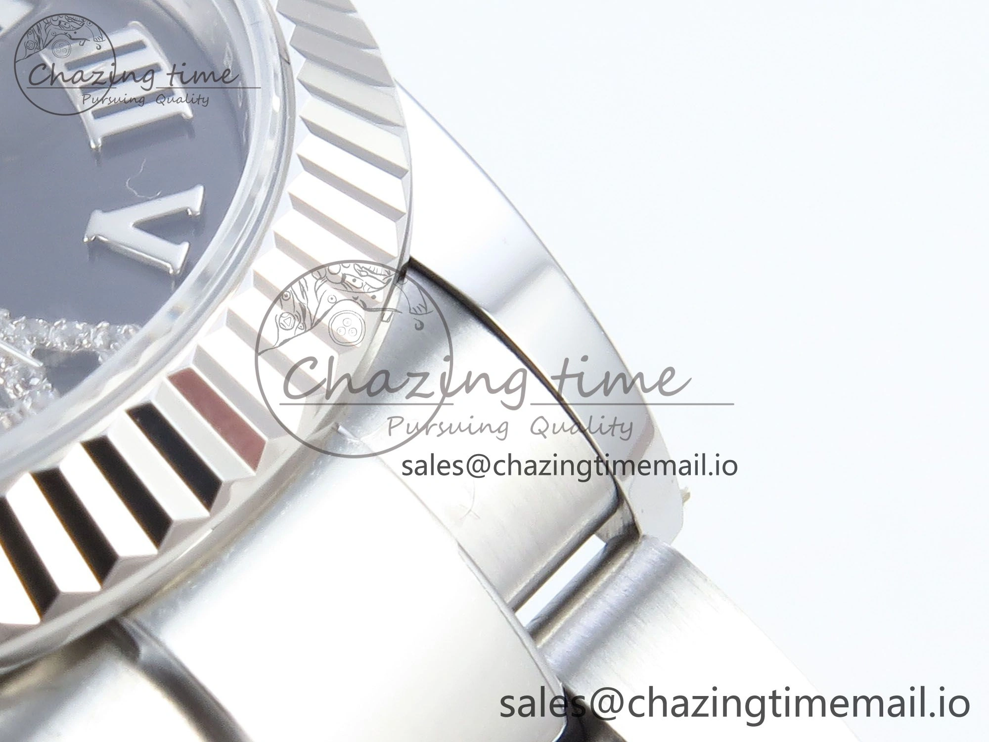 DateJust 31 278274 ARF 1:1 Best Edition 904L Steel Gray Roman Diamonds Dial on SS Oyster Bracelet ETA 2688