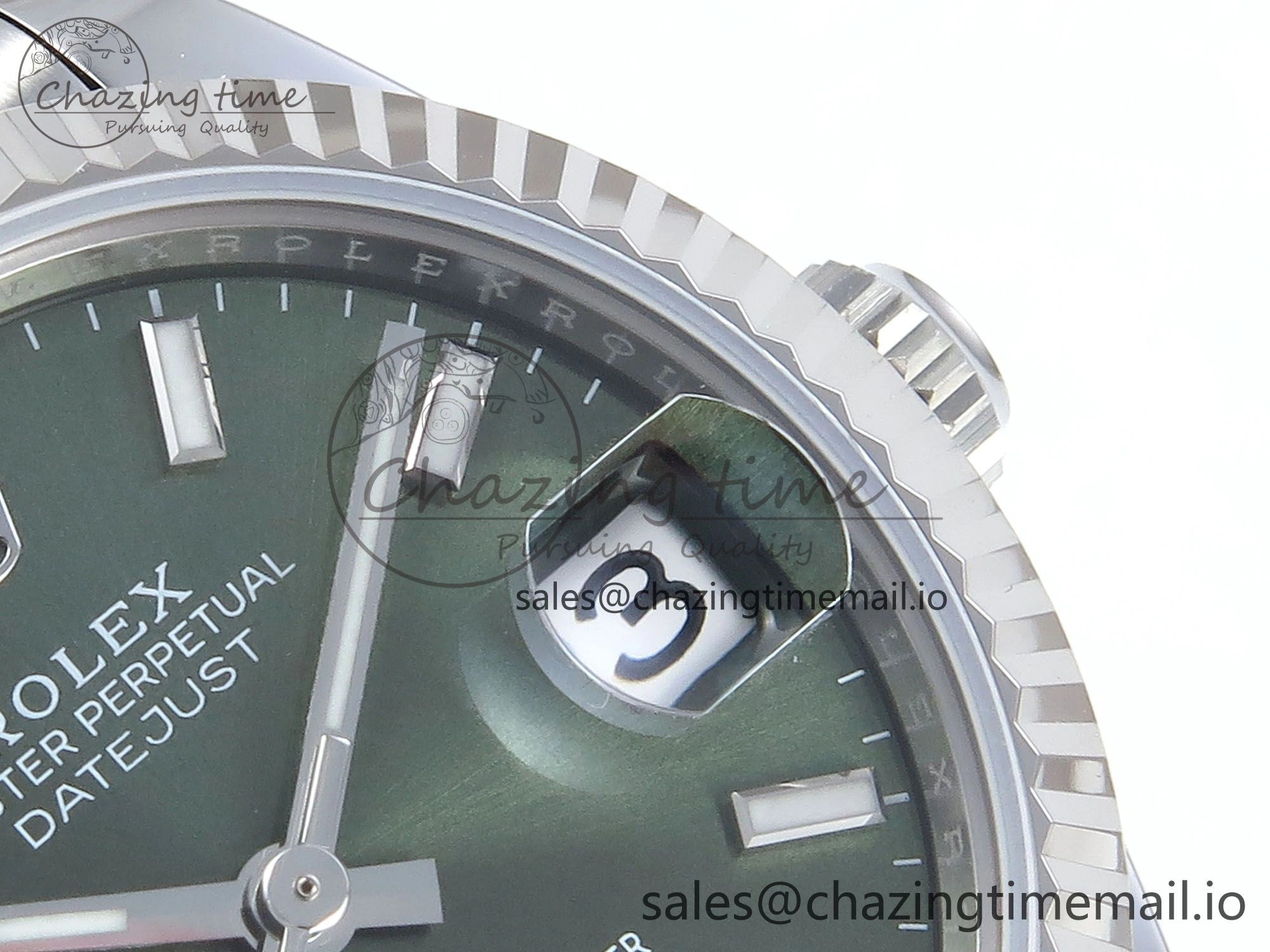 DateJust 31 278274 ARF 1:1 Best Edition 904L Steel Green Dial Stick Marker on SS Jubilee Bracelet ETA 2688