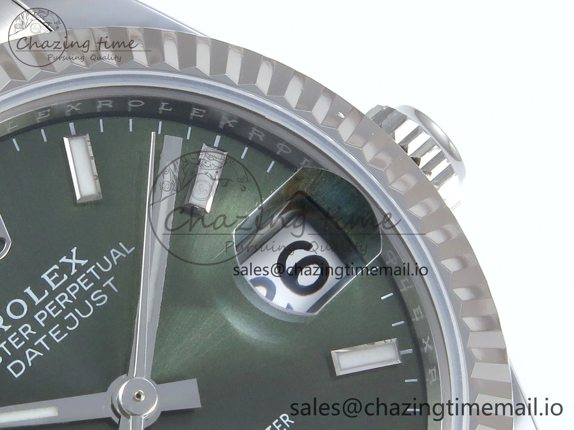 DateJust 31 278274 ARF 1:1 Best Edition 904L Steel Green Dial Stick Marker on SS Oyster Bracelet ETA 2688