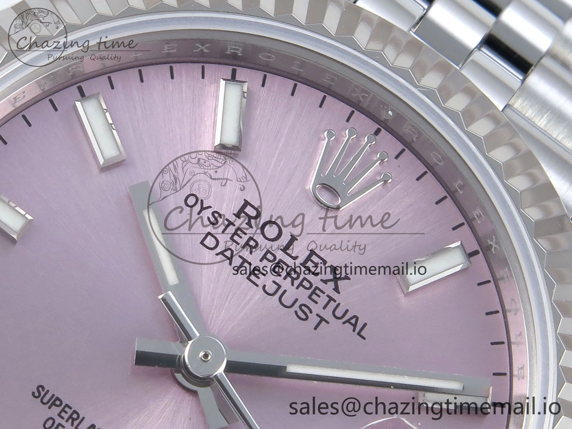 DateJust 31 278274 ARF 1:1 Best Edition 904L Steel Pink Dial Stick Marker on SS Jubilee Bracelet ETA 2688