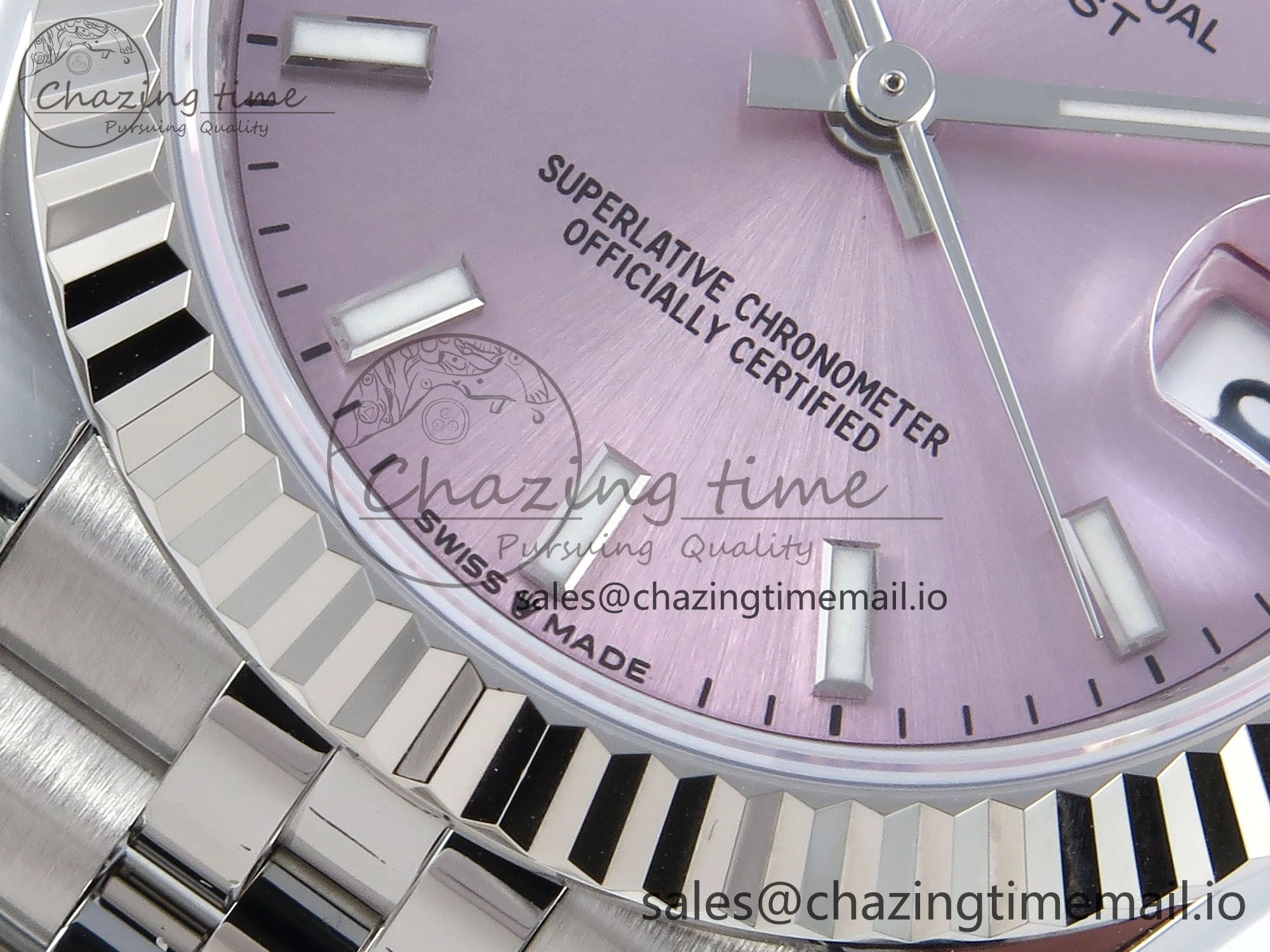 DateJust 31 278274 ARF 1:1 Best Edition 904L Steel Pink Dial Stick Marker on SS Jubilee Bracelet ETA 2688