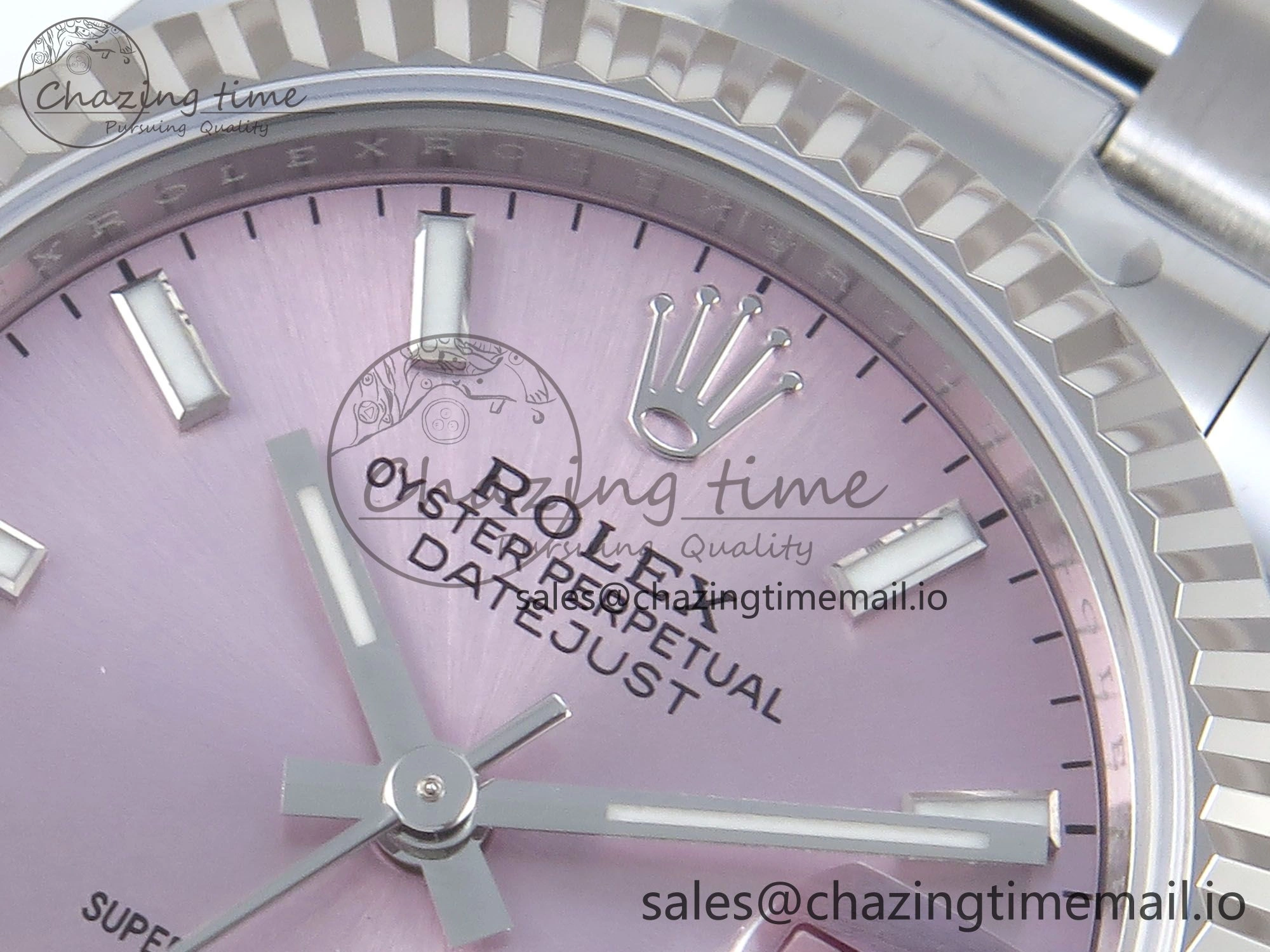 DateJust 31 278274 ARF 1:1 Best Edition 904L Steel Pink Dial Stick Marker on SS Oyster Bracelet ETA 2688
