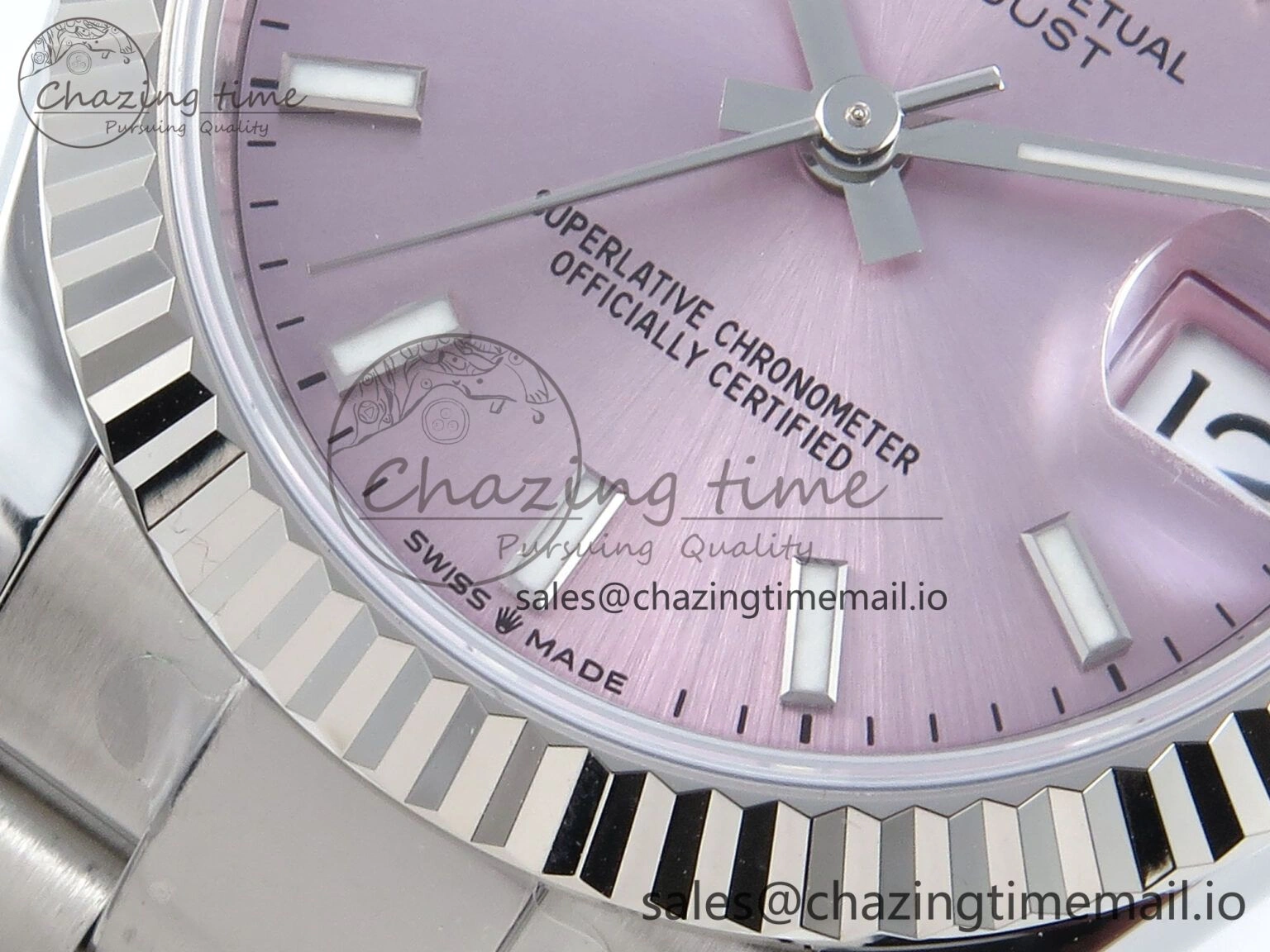 DateJust 31 278274 ARF 1:1 Best Edition 904L Steel Pink Dial Stick Marker on SS Oyster Bracelet ETA 2688