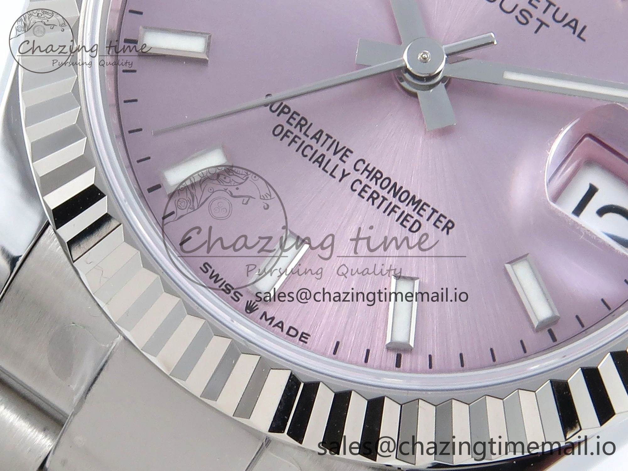 DateJust 31 278274 ARF 1:1 Best Edition 904L Steel Pink Dial Stick Marker on SS Oyster Bracelet ETA 2688