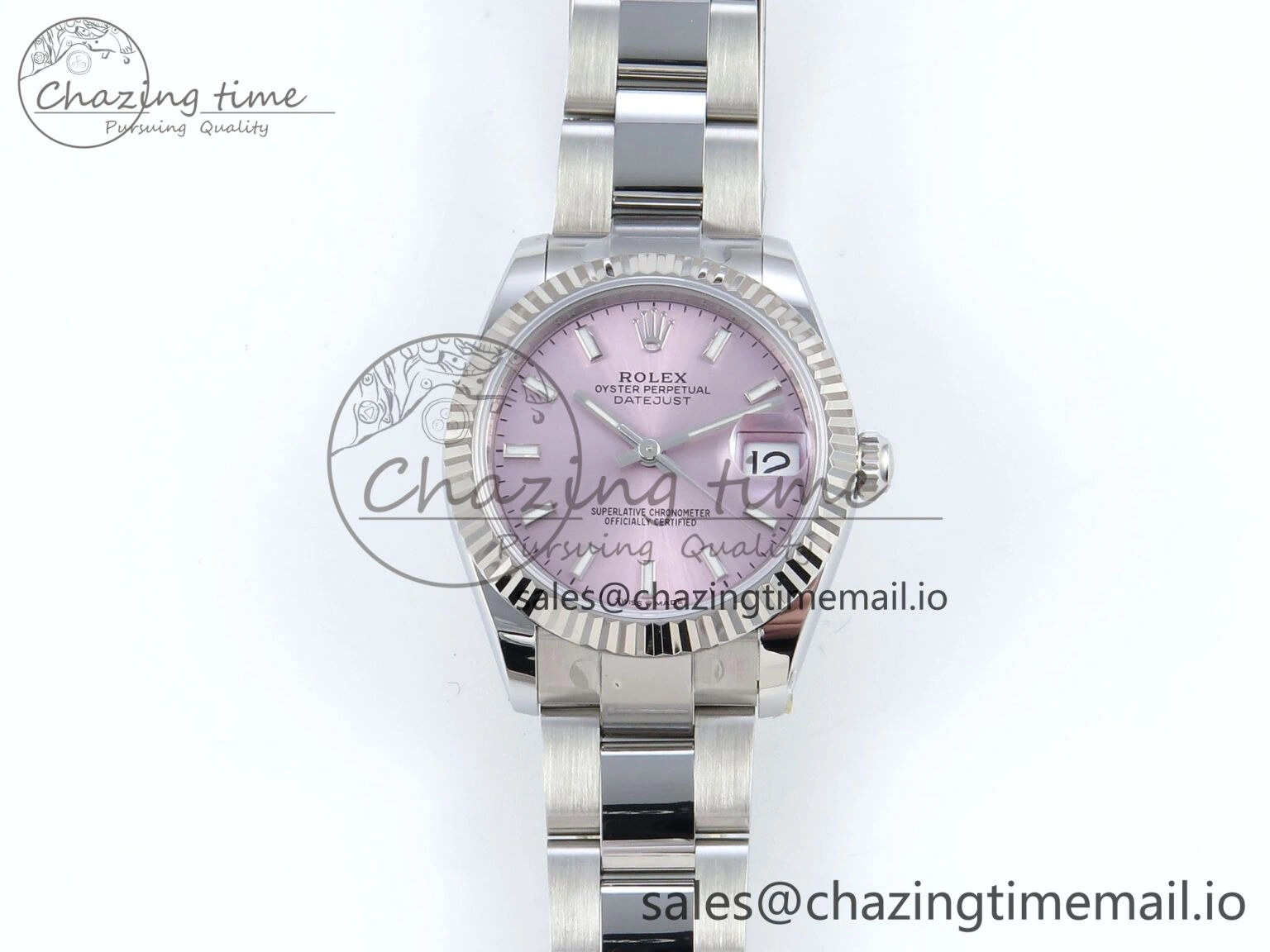 DateJust 31 278274 ARF 1:1 Best Edition 904L Steel Pink Dial Stick Marker on SS Oyster Bracelet ETA 2688