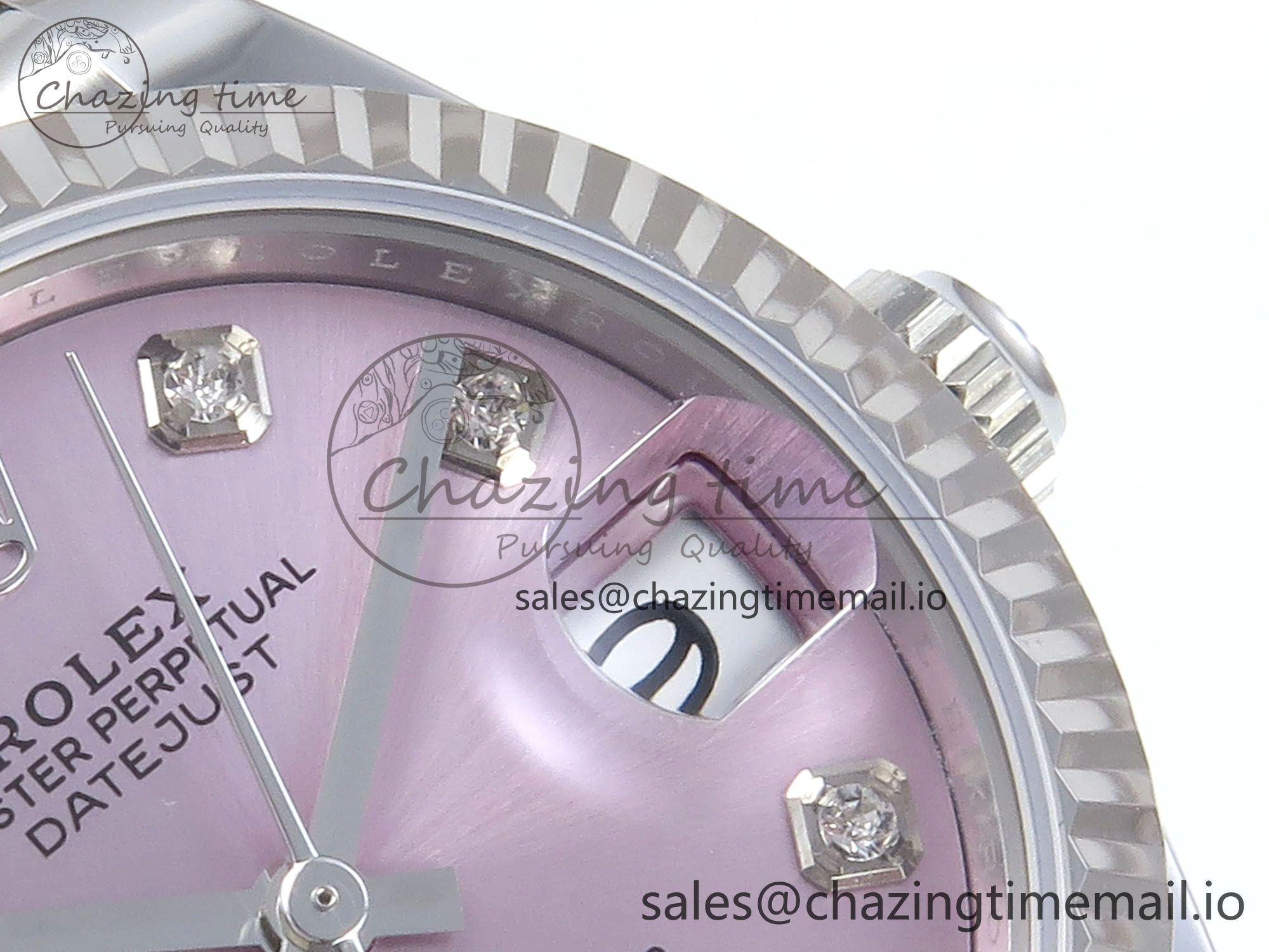 DateJust 31 278274 ARF 1:1 Best Edition 904L Steel Pink Diamonds Dial on SS Jubilee Bracelet ETA 2688