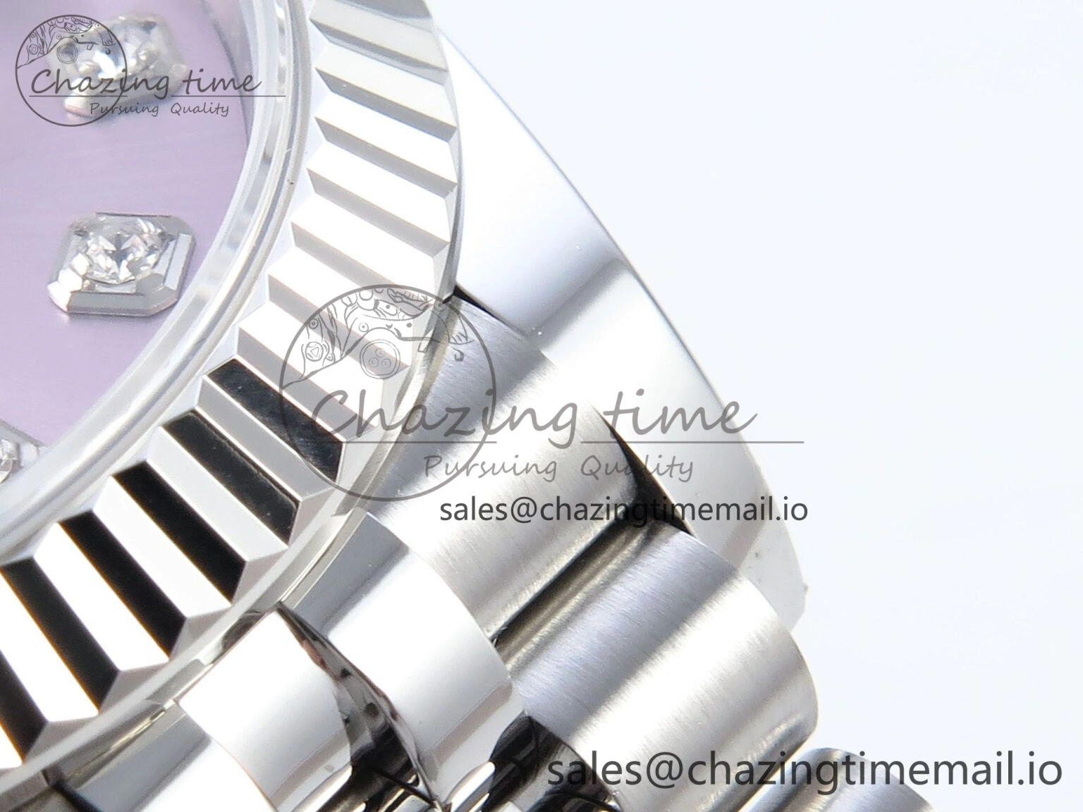DateJust 31 278274 ARF 1:1 Best Edition 904L Steel Pink Diamonds Dial on SS Jubilee Bracelet ETA 2688