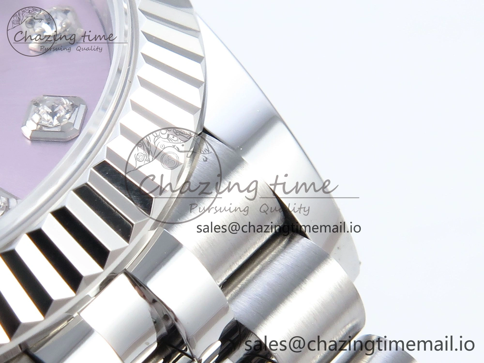 DateJust 31 278274 ARF 1:1 Best Edition 904L Steel Pink Diamonds Dial on SS Jubilee Bracelet ETA 2688