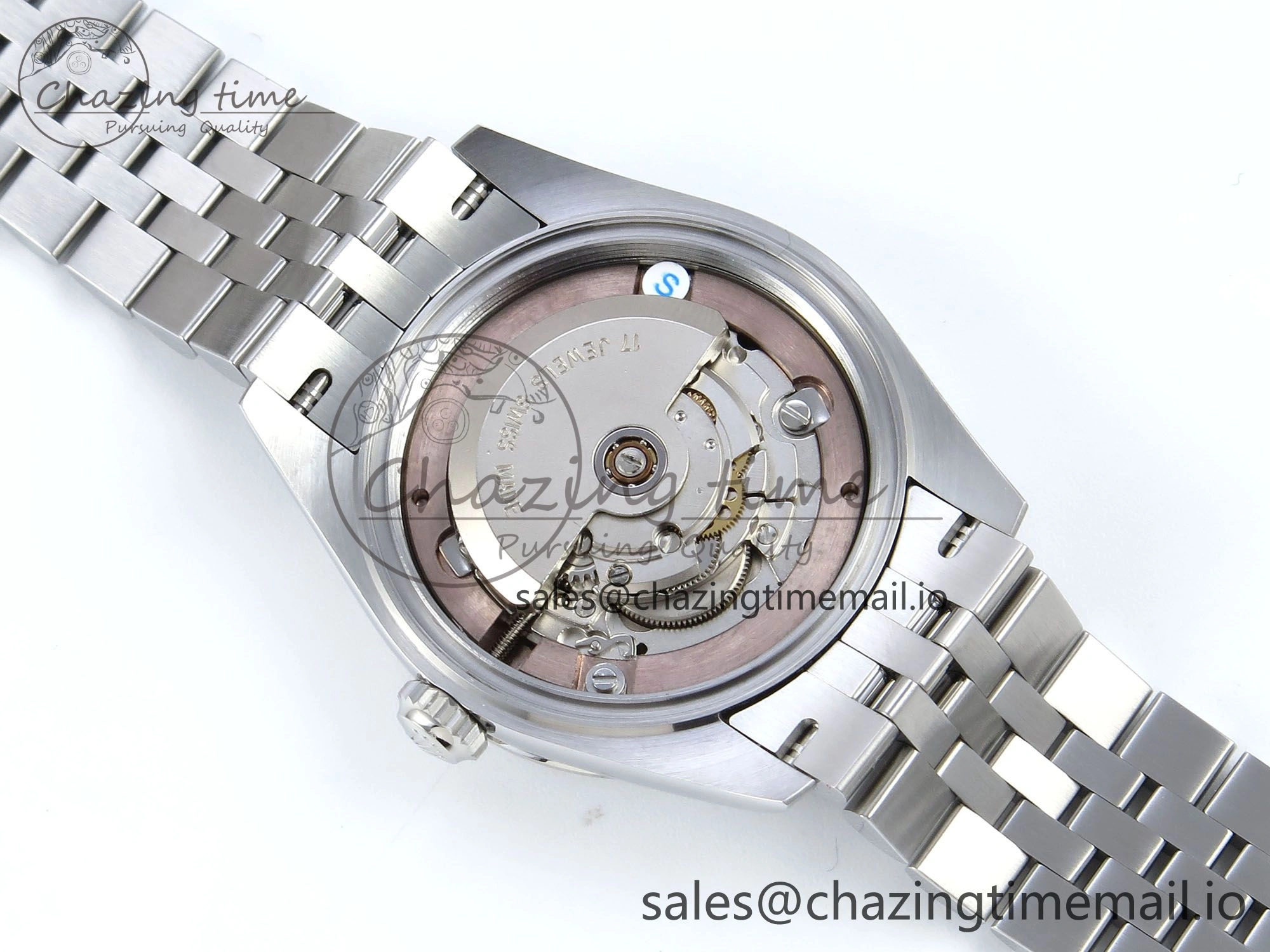 DateJust 31 278274 ARF 1:1 Best Edition 904L Steel Pink Roman Dial on SS Jubilee Bracelet ETA 2688