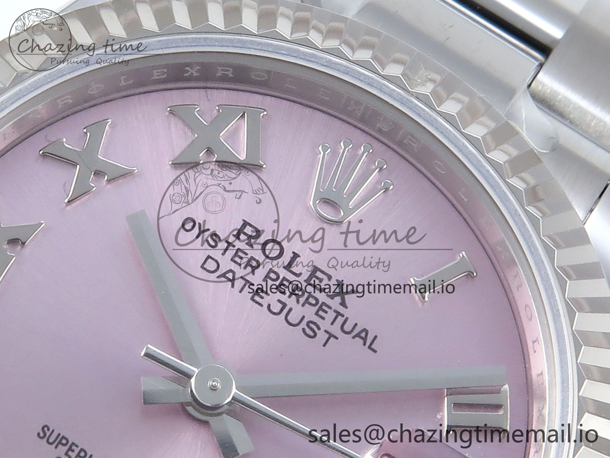 DateJust 31 278274 ARF 1:1 Best Edition 904L Steel Pink Roman Dial on SS Oyster Bracelet ETA 2688