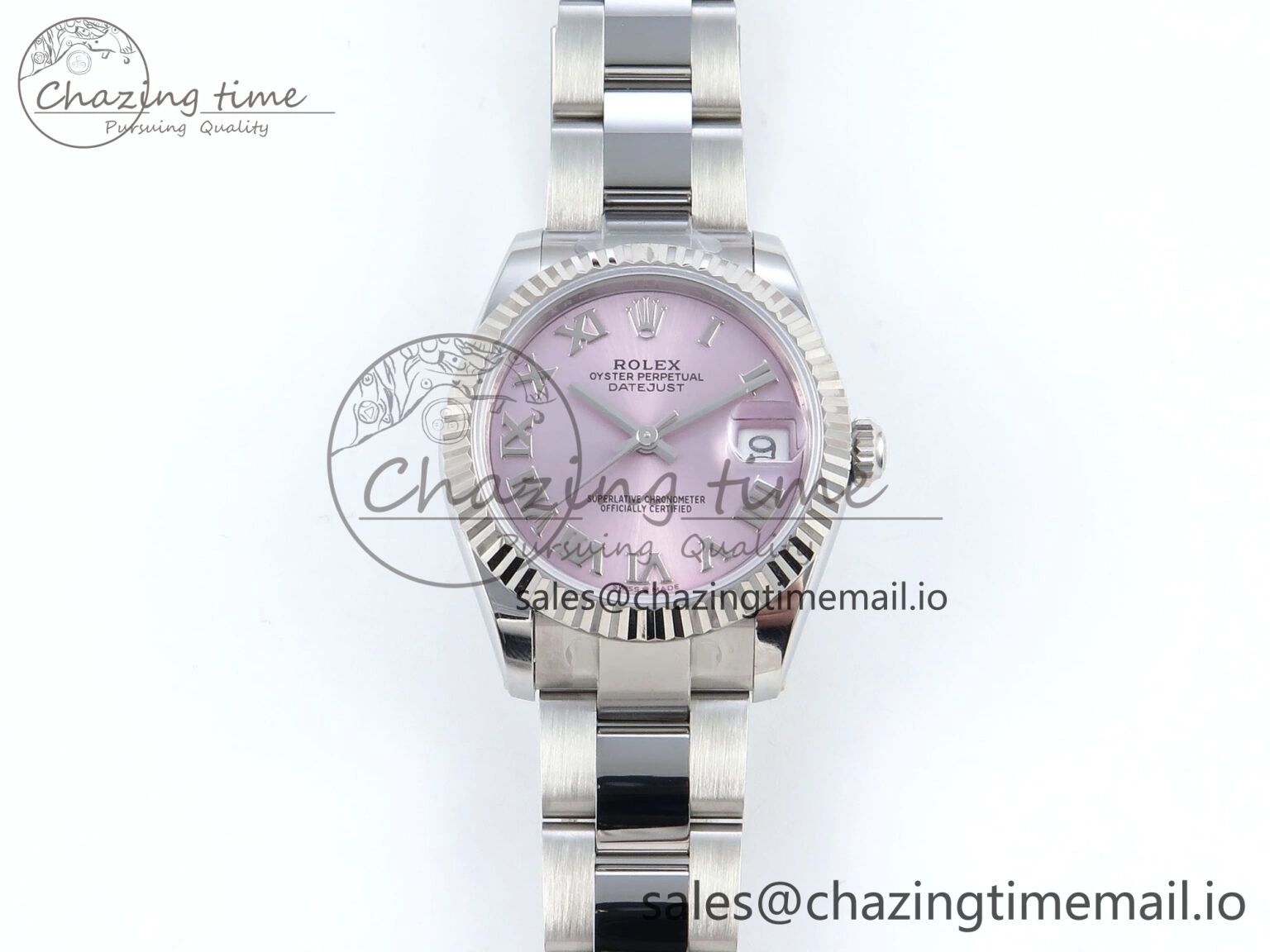 DateJust 31 278274 ARF 1:1 Best Edition 904L Steel Pink Roman Dial on SS Oyster Bracelet ETA 2688