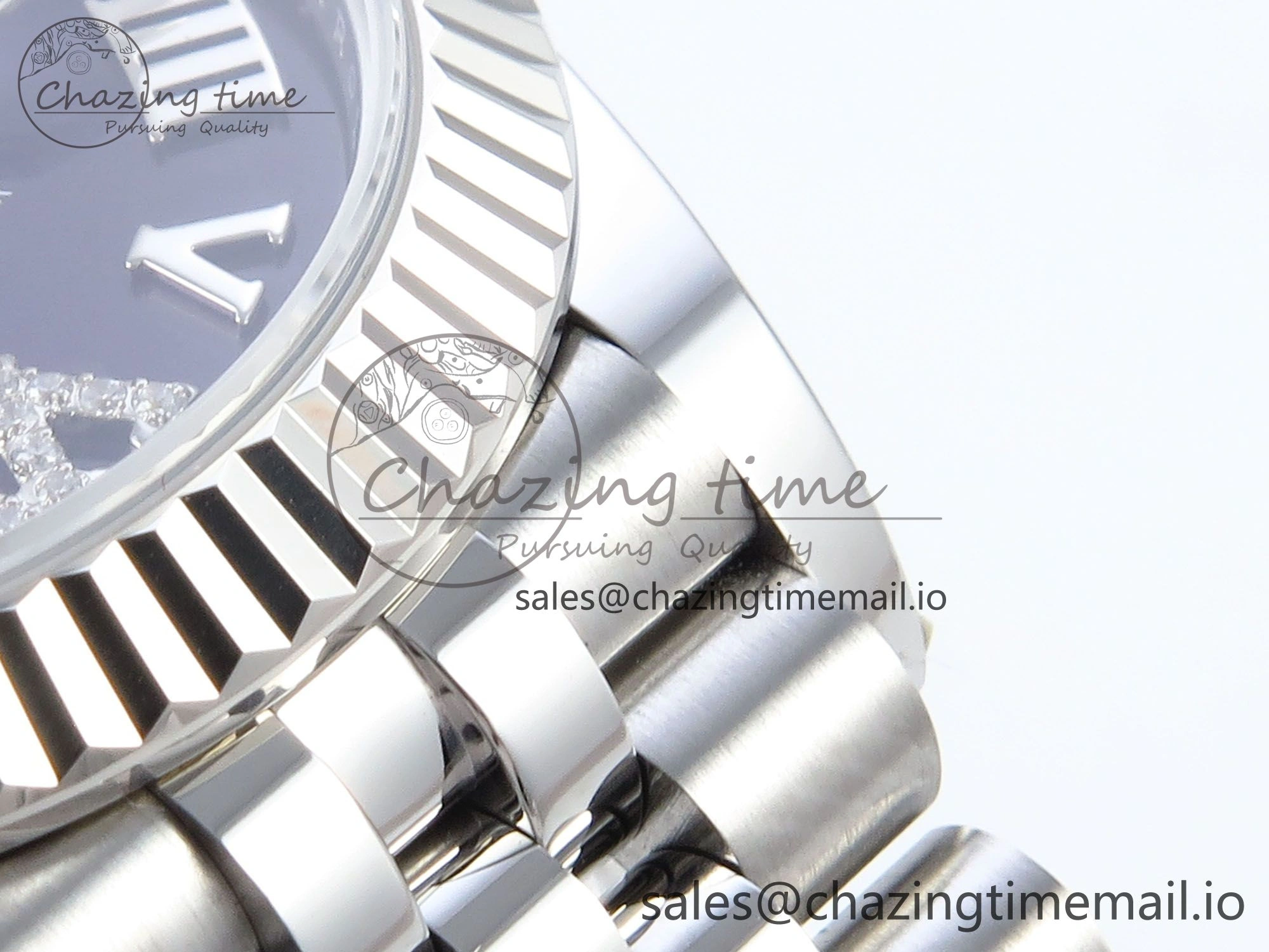 DateJust 31 278274 ARF 1:1 Best Edition 904L Steel Purple Roman Dial on SS Jubilee Bracelet ETA 2688