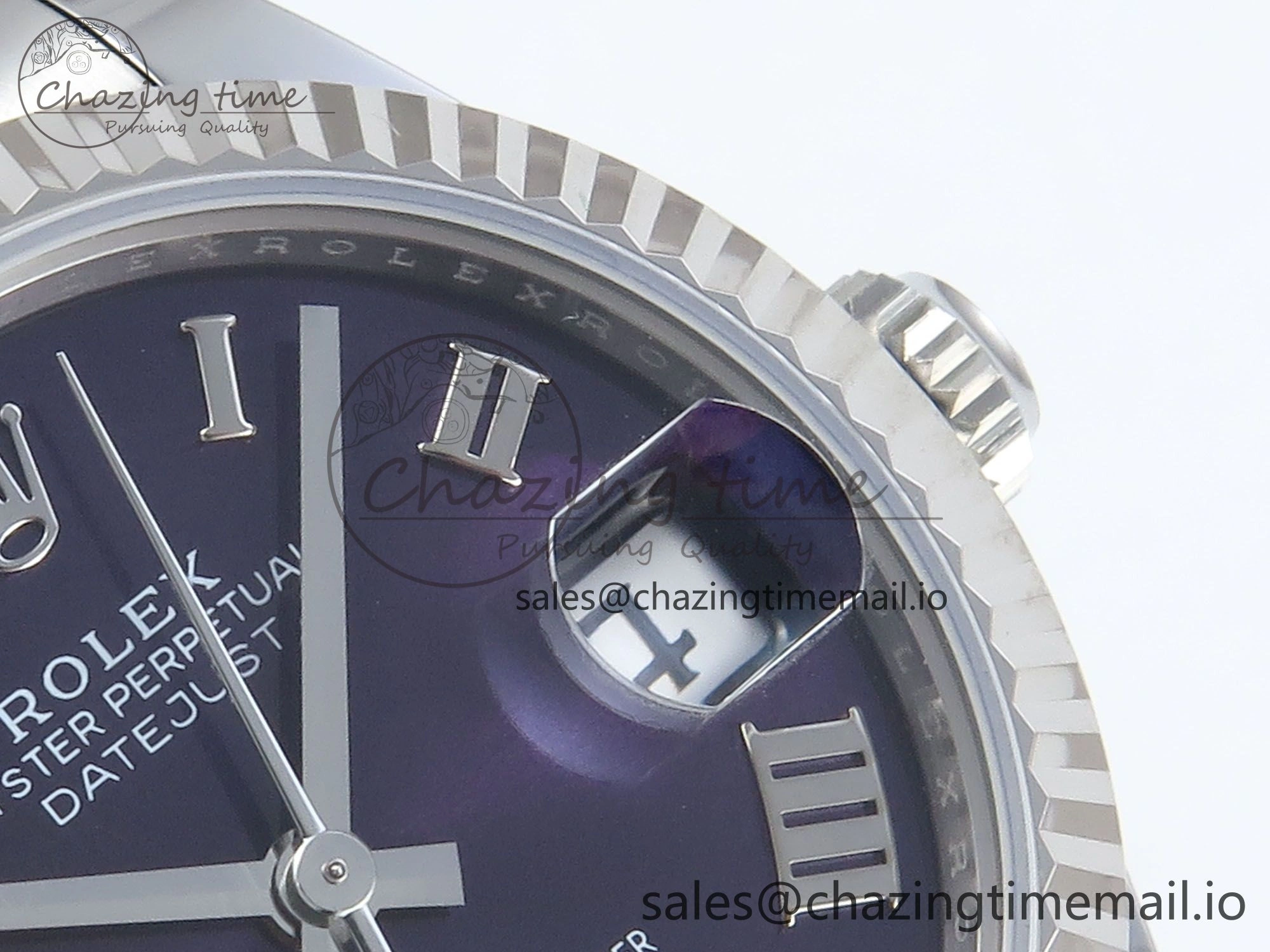 DateJust 31 278274 ARF 1:1 Best Edition 904L Steel Purple Roman Dial on SS Jubilee Bracelet ETA 2688