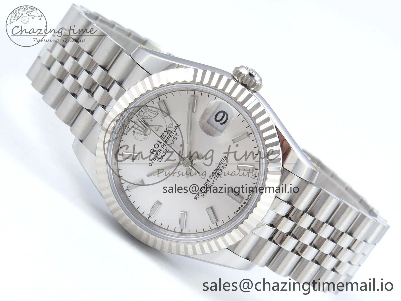DateJust 31 278274 ARF 1:1 Best Edition 904L Steel Silver Dial Stick Marker on SS Jubilee Bracelet ETA 2688