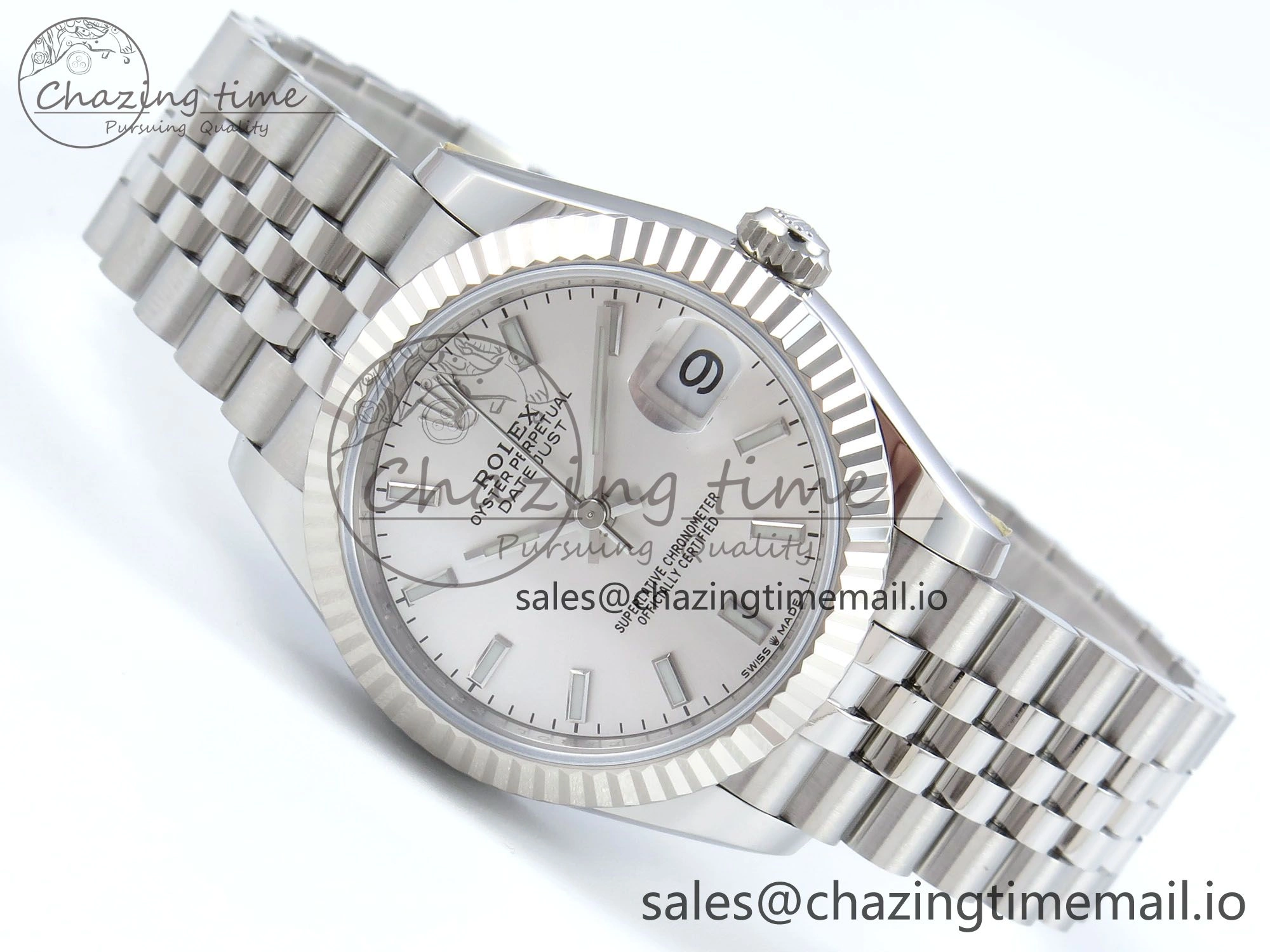 DateJust 31 278274 ARF 1:1 Best Edition 904L Steel Silver Dial Stick Marker on SS Jubilee Bracelet ETA 2688