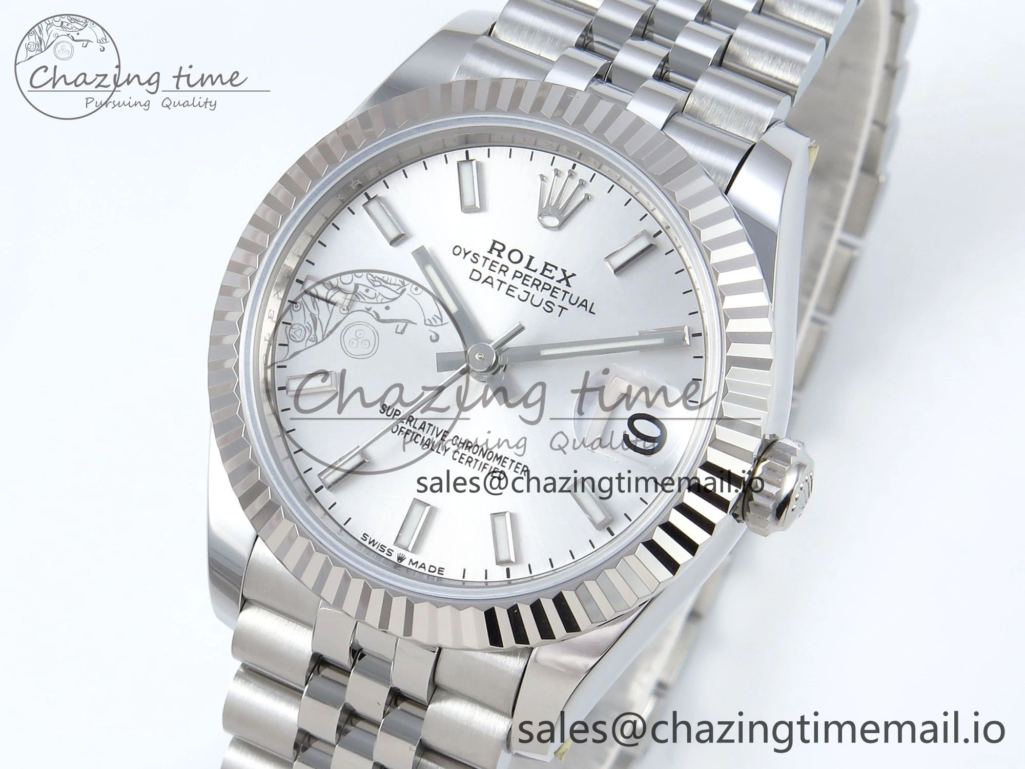 DateJust 31 278274 ARF 1:1 Best Edition 904L Steel Silver Dial Stick Marker on SS Jubilee Bracelet ETA 2688