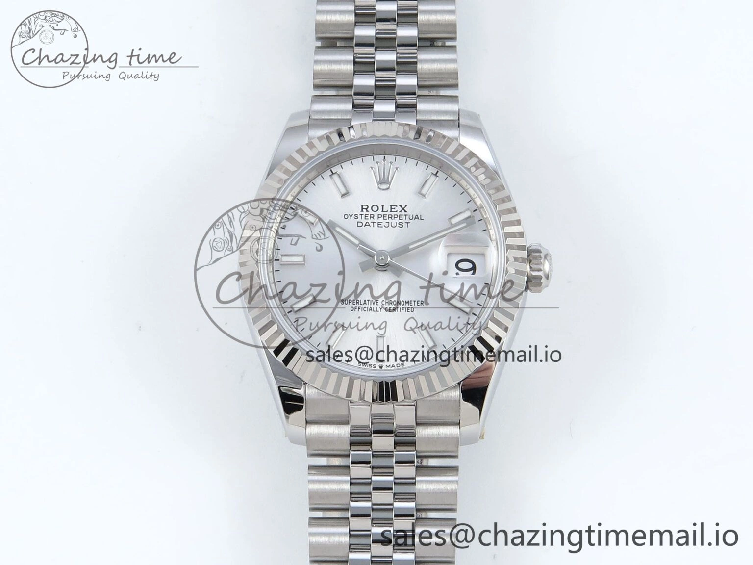 DateJust 31 278274 ARF 1:1 Best Edition 904L Steel Silver Dial Stick Marker on SS Jubilee Bracelet ETA 2688