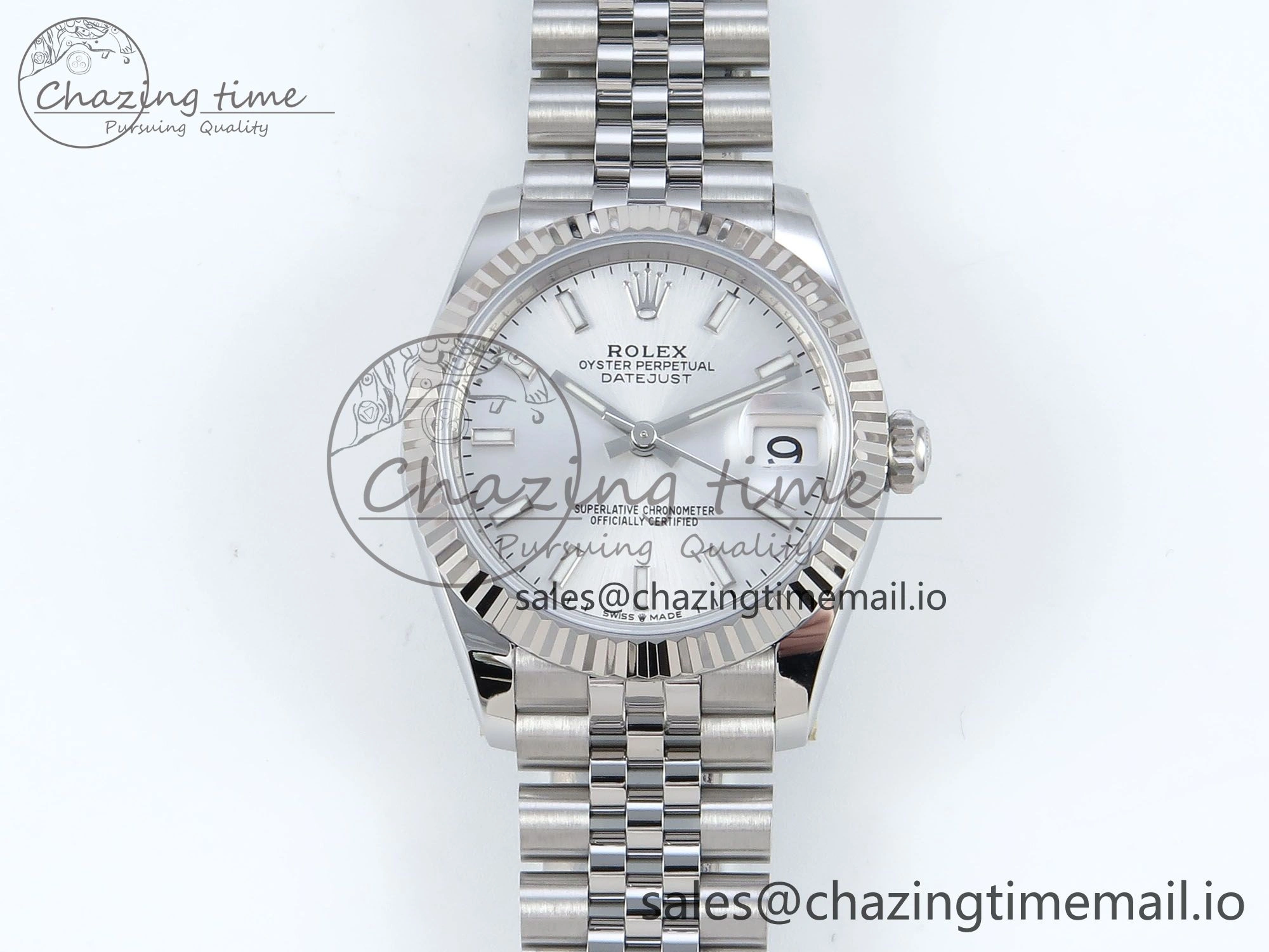 DateJust 31 278274 ARF 1:1 Best Edition 904L Steel Silver Dial Stick Marker on SS Jubilee Bracelet ETA 2688