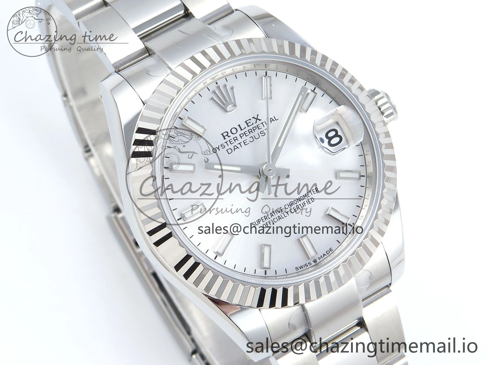 DateJust 31 278274 ARF 1:1 Best Edition 904L Steel Silver Dial Stick Marker on SS Oyster Bracelet ETA 2688