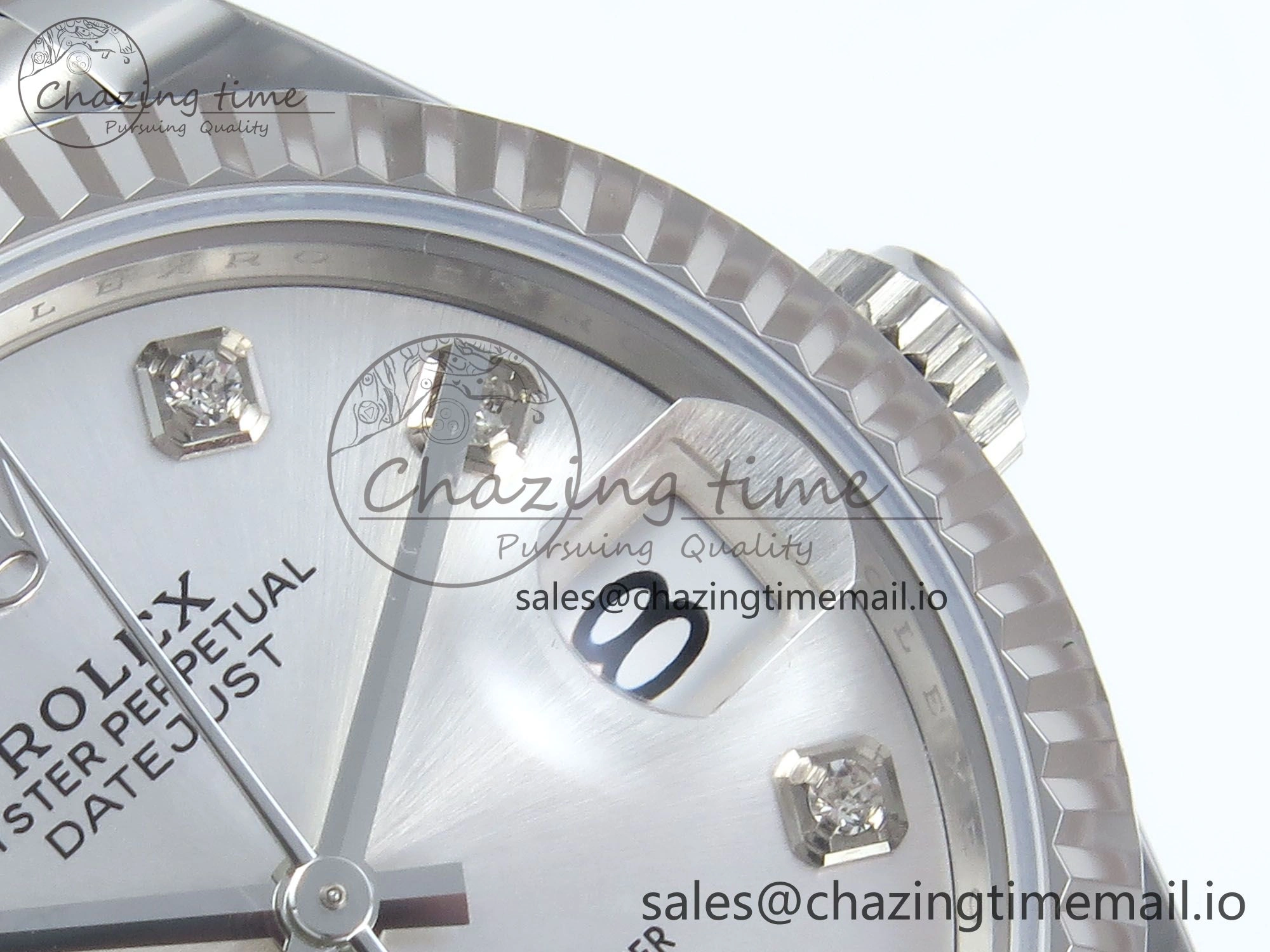 DateJust 31 278274 ARF 1:1 Best Edition 904L Steel Silver Diamonds Dial on SS Jubilee Bracelet ETA 2688