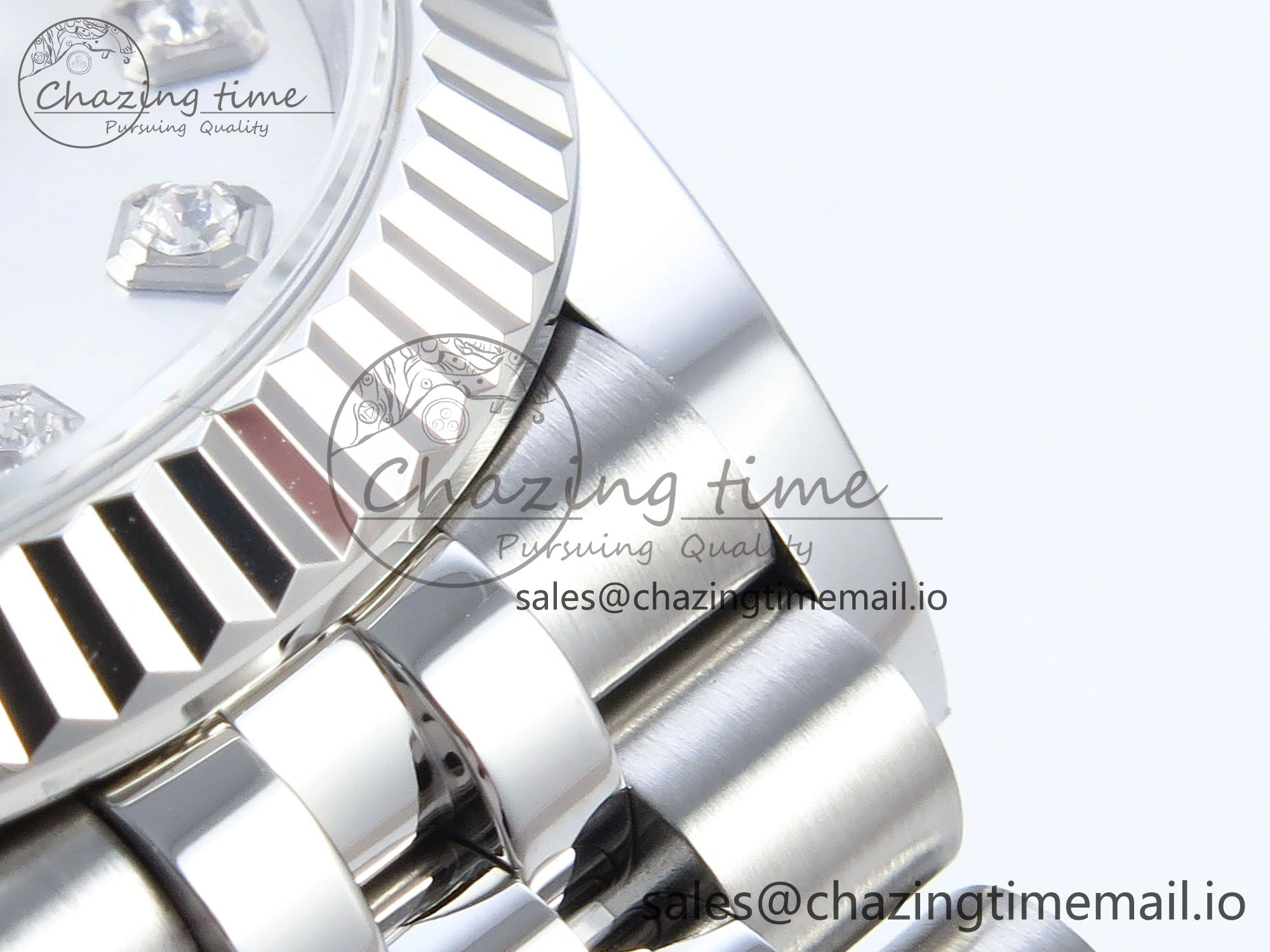 DateJust 31 278274 ARF 1:1 Best Edition 904L Steel Silver Diamonds Dial on SS Jubilee Bracelet ETA 2688