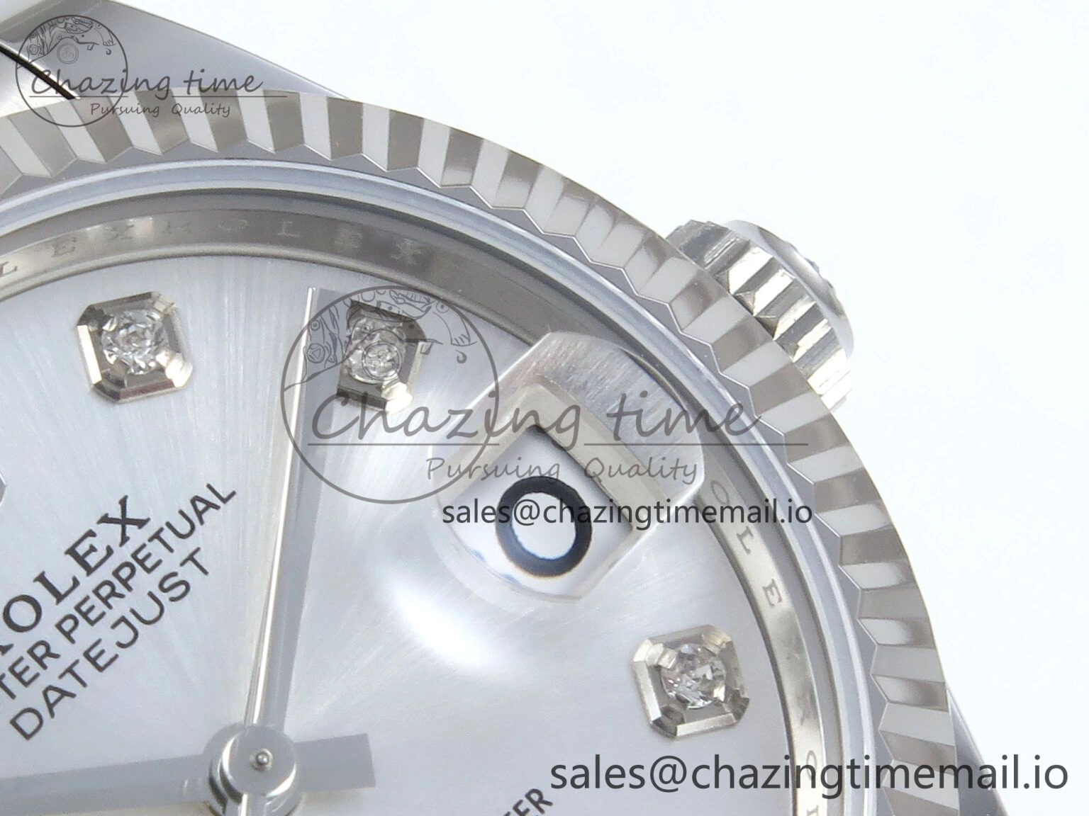 DateJust 31 278274 ARF 1:1 Best Edition 904L Steel Silver Diamonds Dial on SS Oyster Bracelet ETA 2688