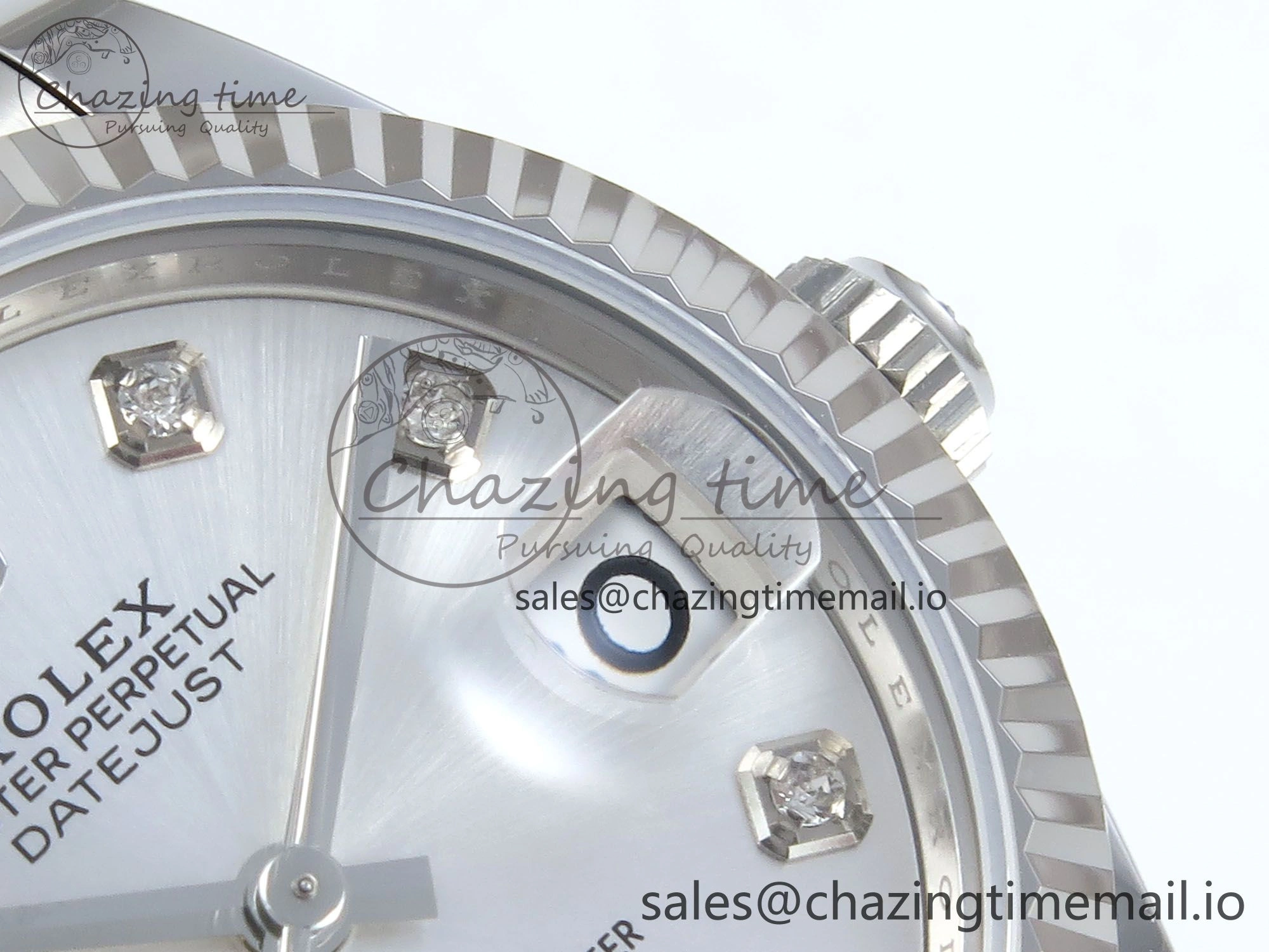 DateJust 31 278274 ARF 1:1 Best Edition 904L Steel Silver Diamonds Dial on SS Oyster Bracelet ETA 2688