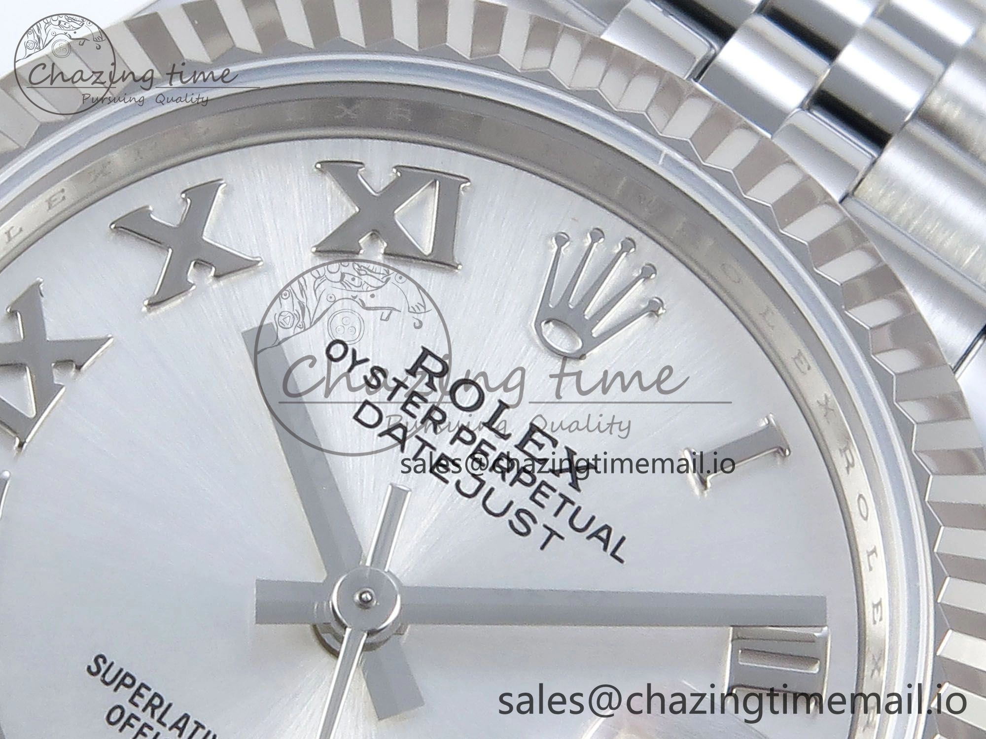 DateJust 31 278274 ARF 1:1 Best Edition 904L Steel Silver Roman Diamonds Dial on SS Jubilee Bracelet ETA 2688