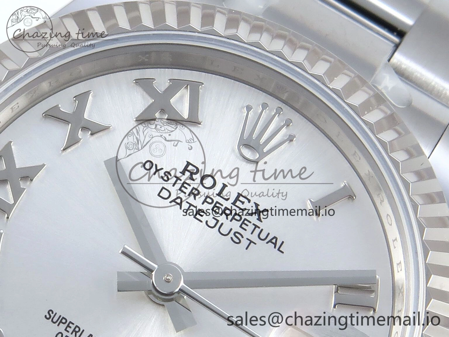 DateJust 31 278274 ARF 1:1 Best Edition 904L Steel Silver Roman Diamonds Dial on SS Oyster Bracelet ETA 2688