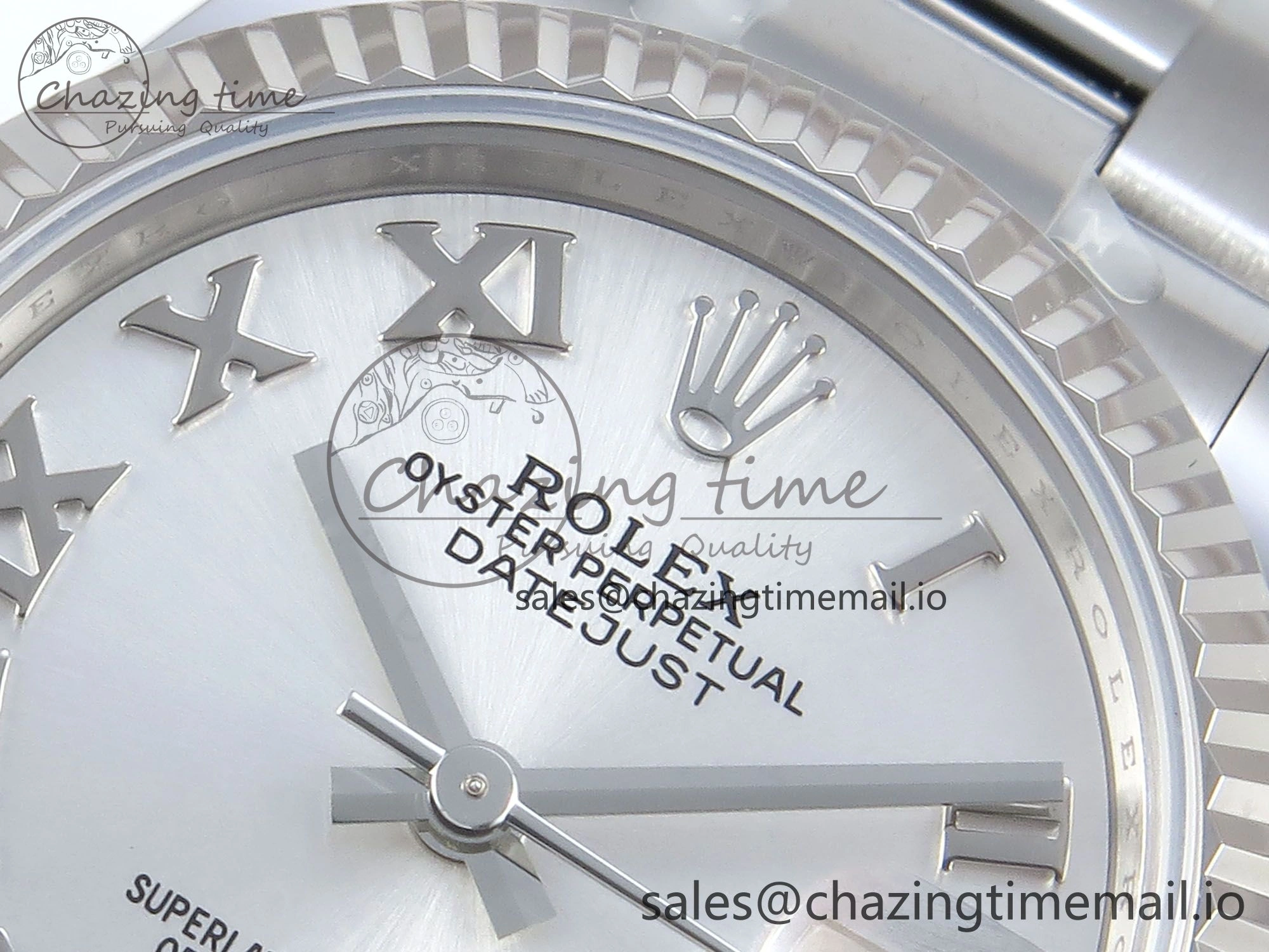 DateJust 31 278274 ARF 1:1 Best Edition 904L Steel Silver Roman Diamonds Dial on SS Oyster Bracelet ETA 2688