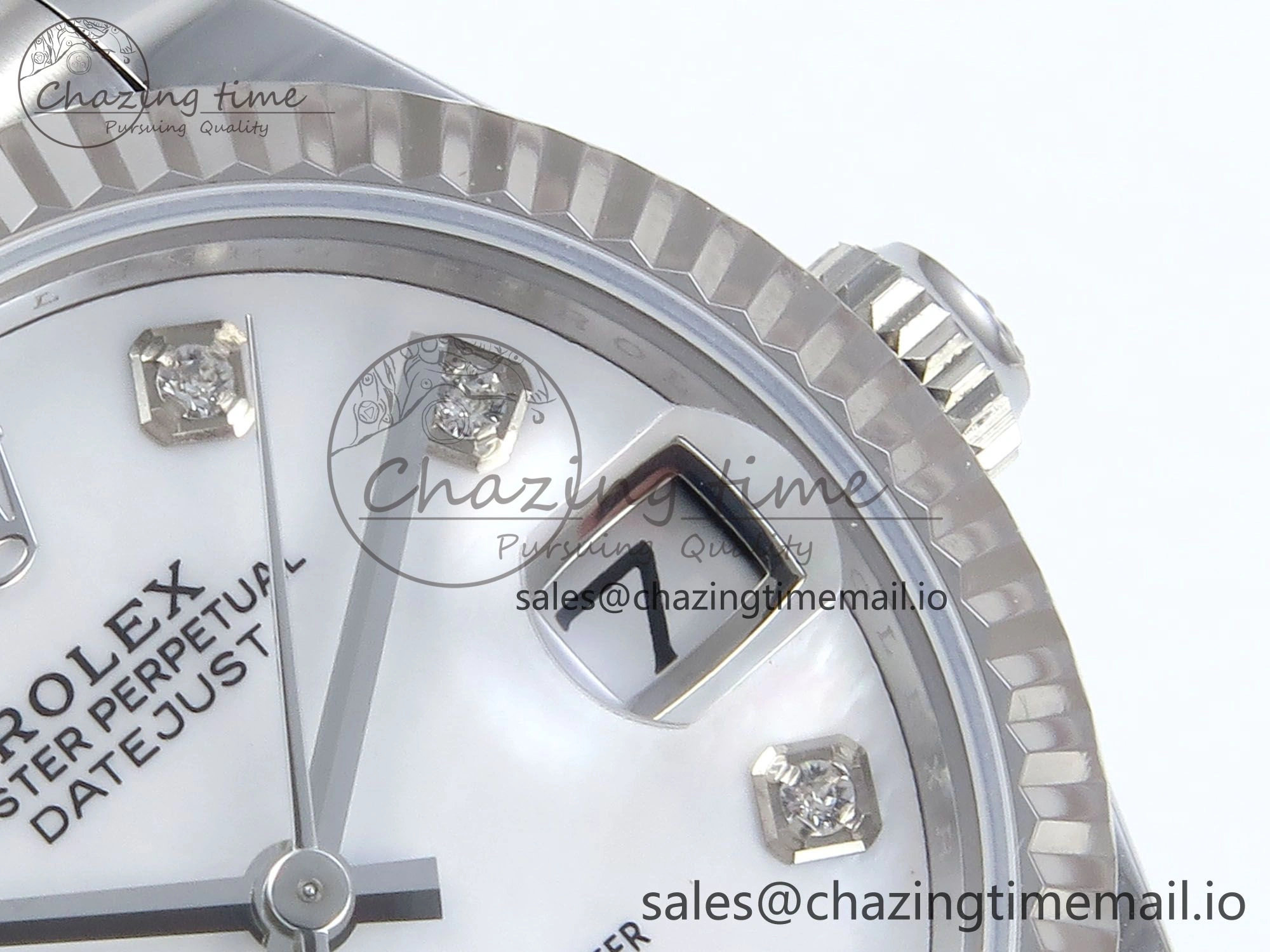 DateJust 31 278274 ARF 1:1 Best Edition 904L Steel White MOP Diamonds Dial on SS Jubilee Bracelet ETA 2688