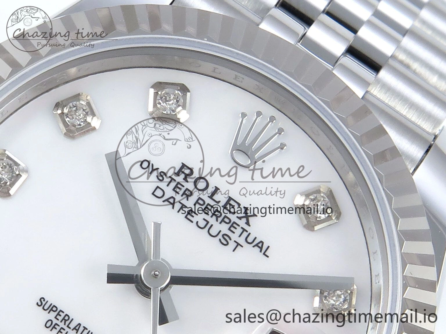 DateJust 31 278274 ARF 1:1 Best Edition 904L Steel White MOP Diamonds Dial on SS Jubilee Bracelet ETA 2688